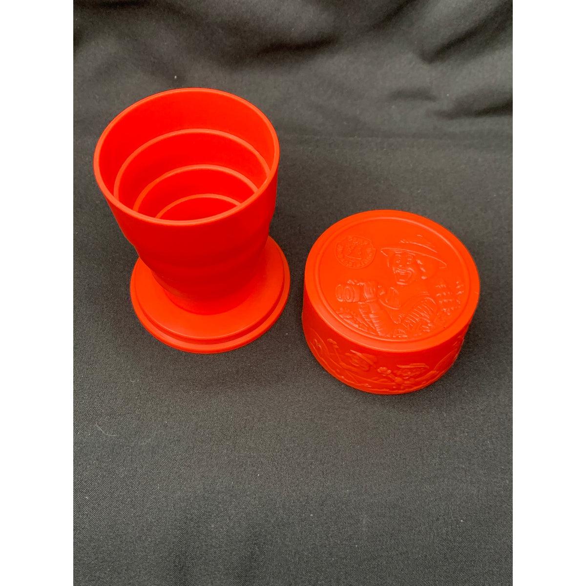 1989 McDonalds Camp McDonaldland Ronald Collapsible Travel Cup Vintage