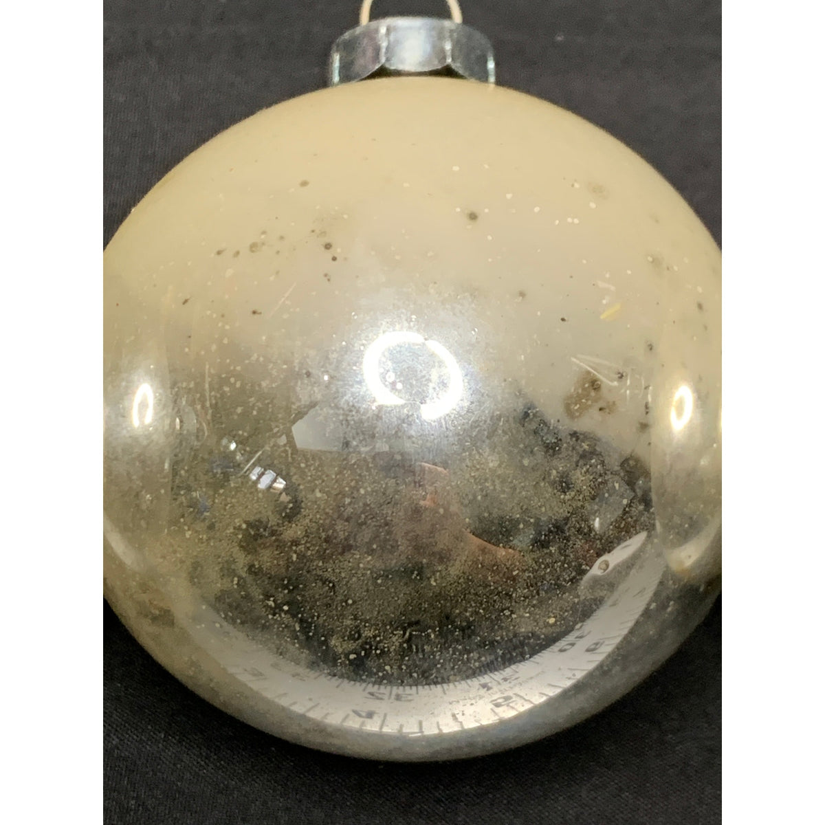 Vintage Glass Christmas Ball Ornaments Lot 4 Silver Gold Made in USA MCM
