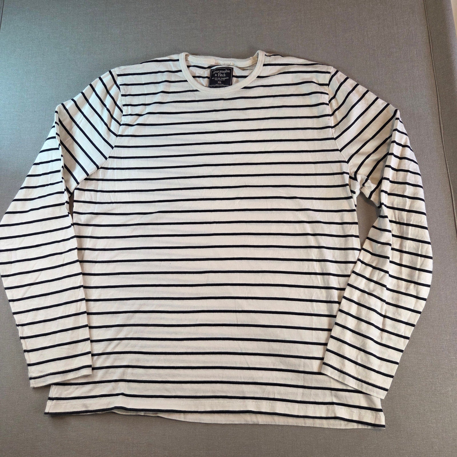 Abercrombie & Fitch Women’s XXL Striped Cotton Crewneck Long Sleeve Sweater