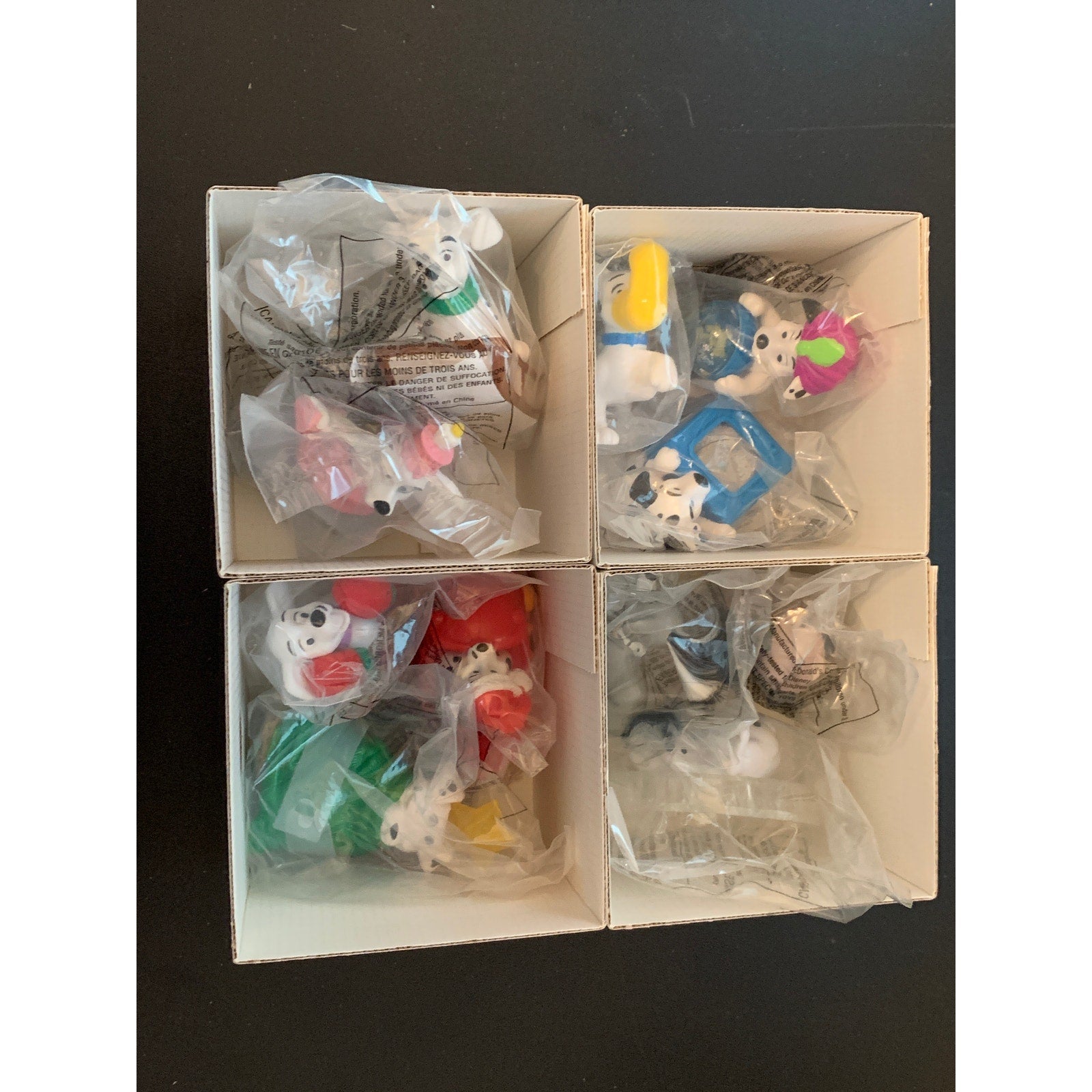 McDonald's Disney 102 Dalmatians Happy Meal Display Case w/ Sealed Toys 2000