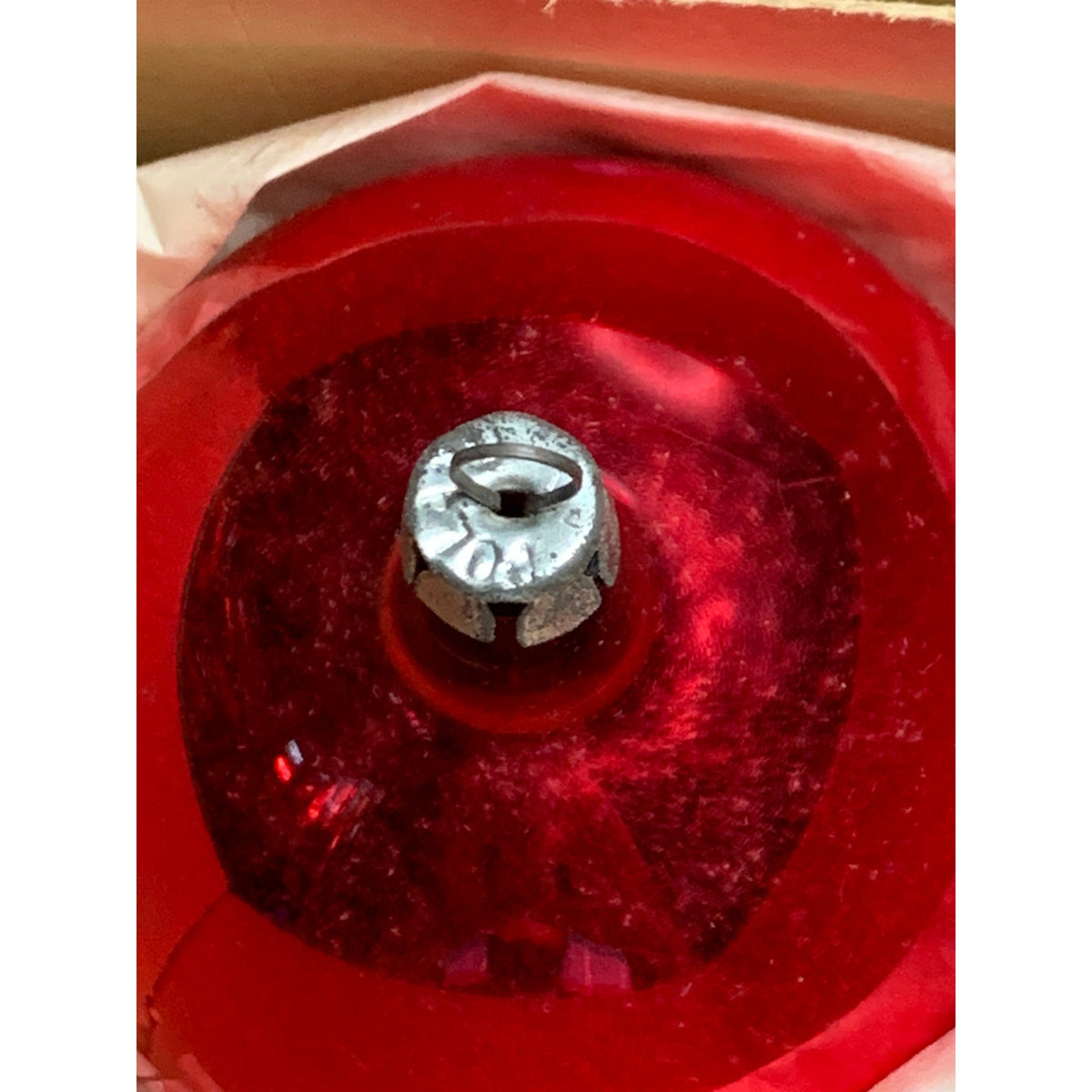Vintage Fantasia Poland Red Glass Christmas Ball Ornaments 2.75" Box of 12