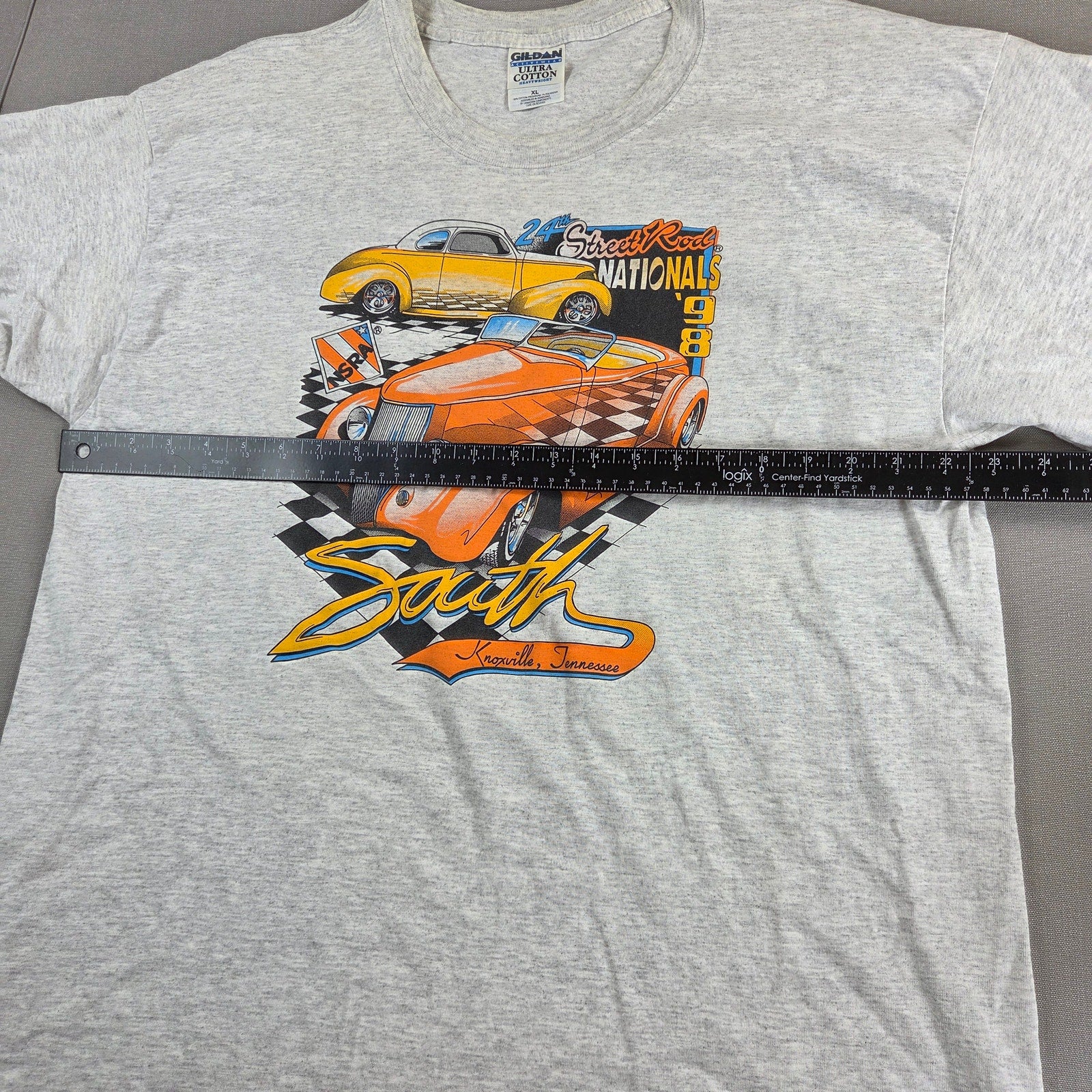 Gildan Vintage 1998 NSRA Street Rod Nationals South Knoxville T Shirt XL