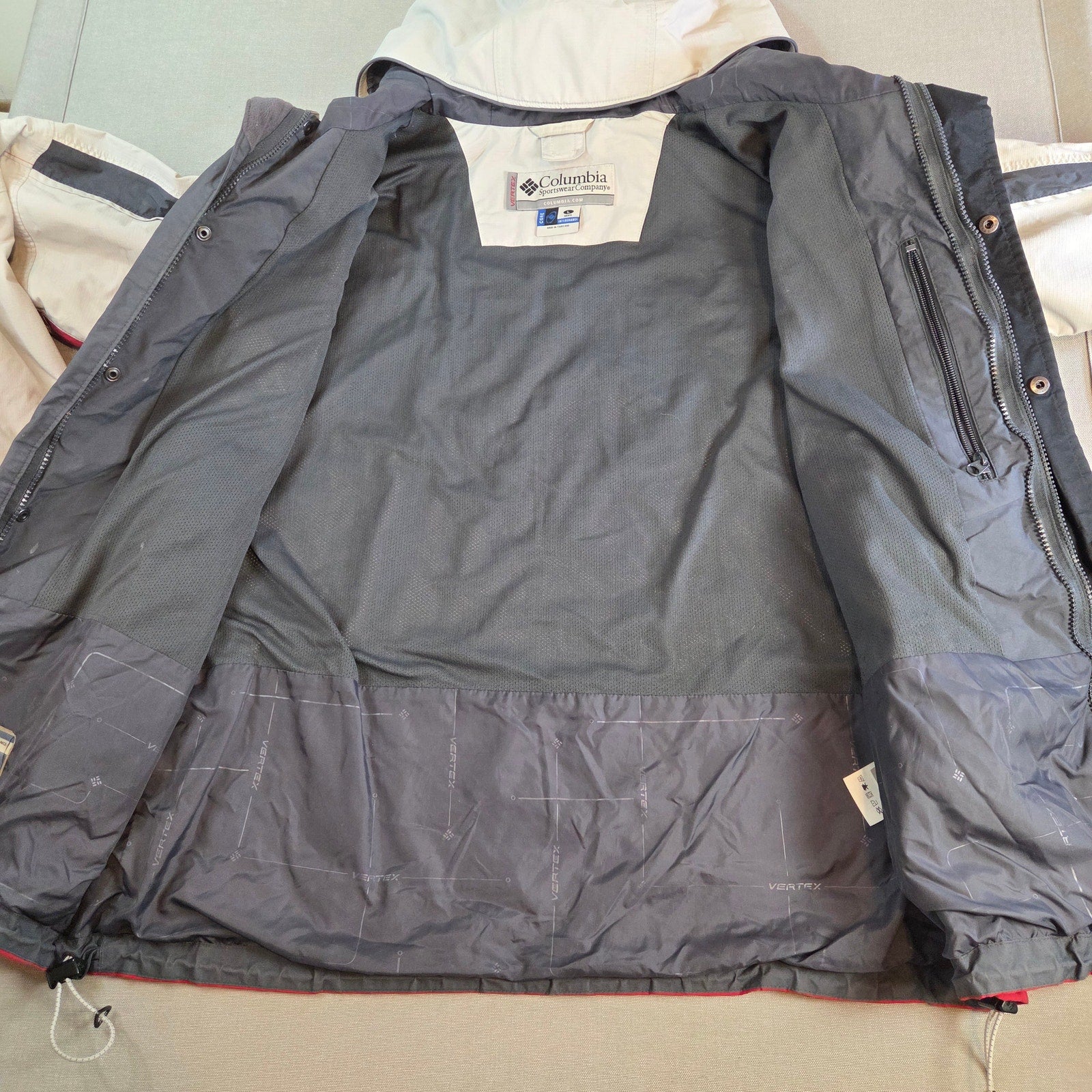Columbia Vertex Omni-Shield CORE Interchange Jacket Shell Men’s L Red Gray 2004