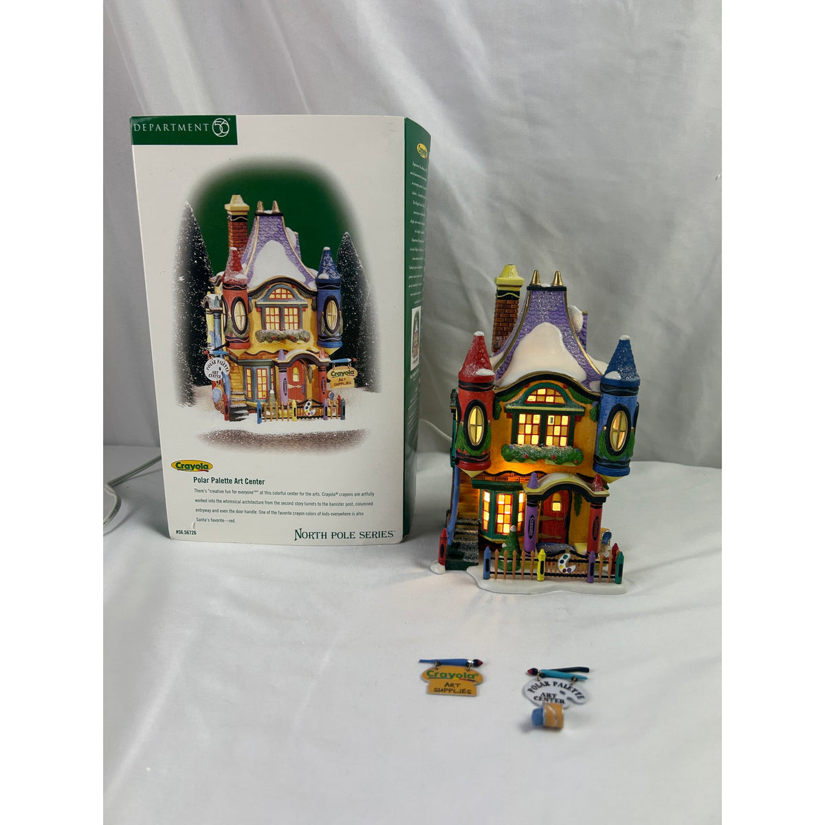 Department 56 Crayola Polar Palette Art Center 56726 North Pole Series 2000