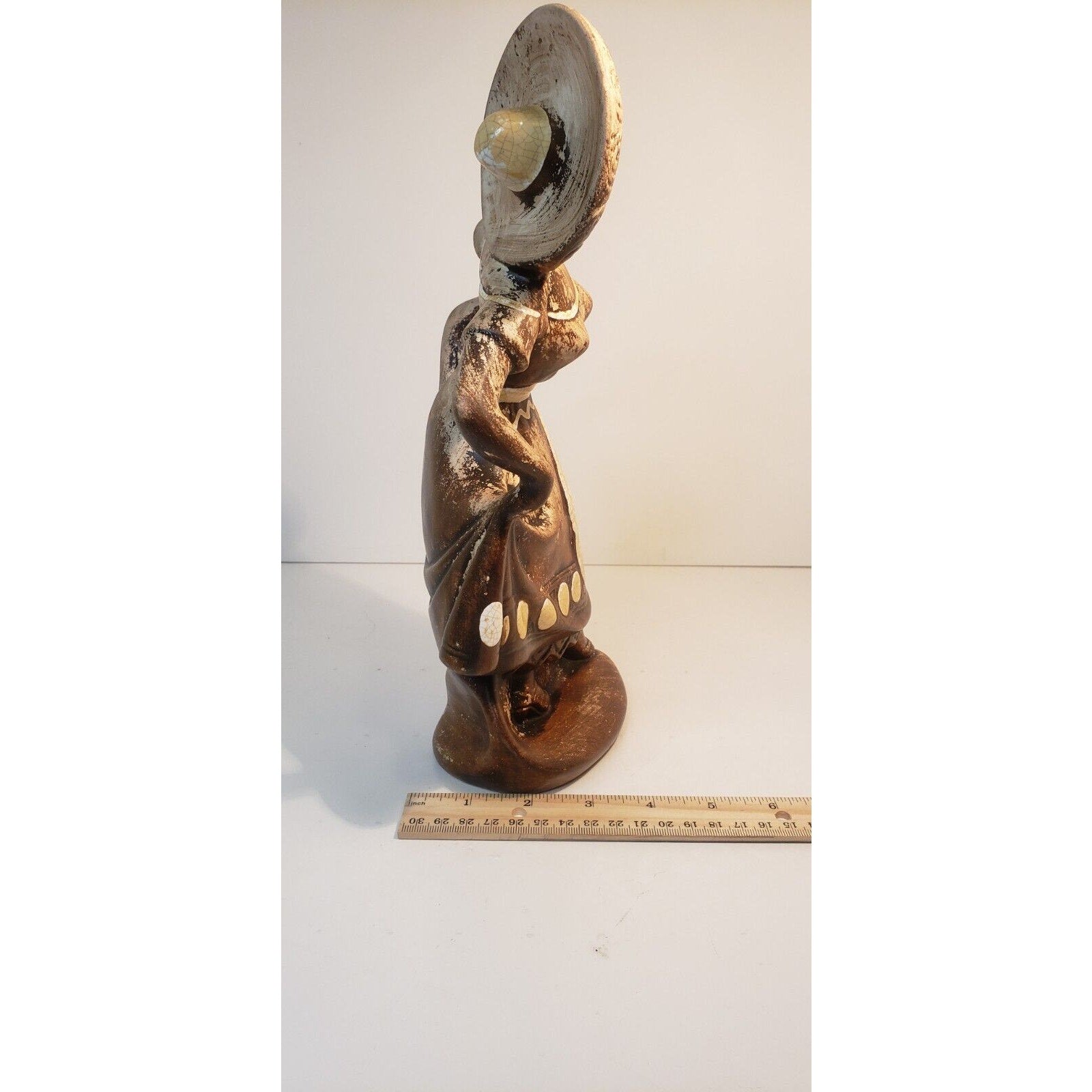 Vintage 1950s Treasure Craft Dancing Senorita Figurine 11.5" Ceramic Art