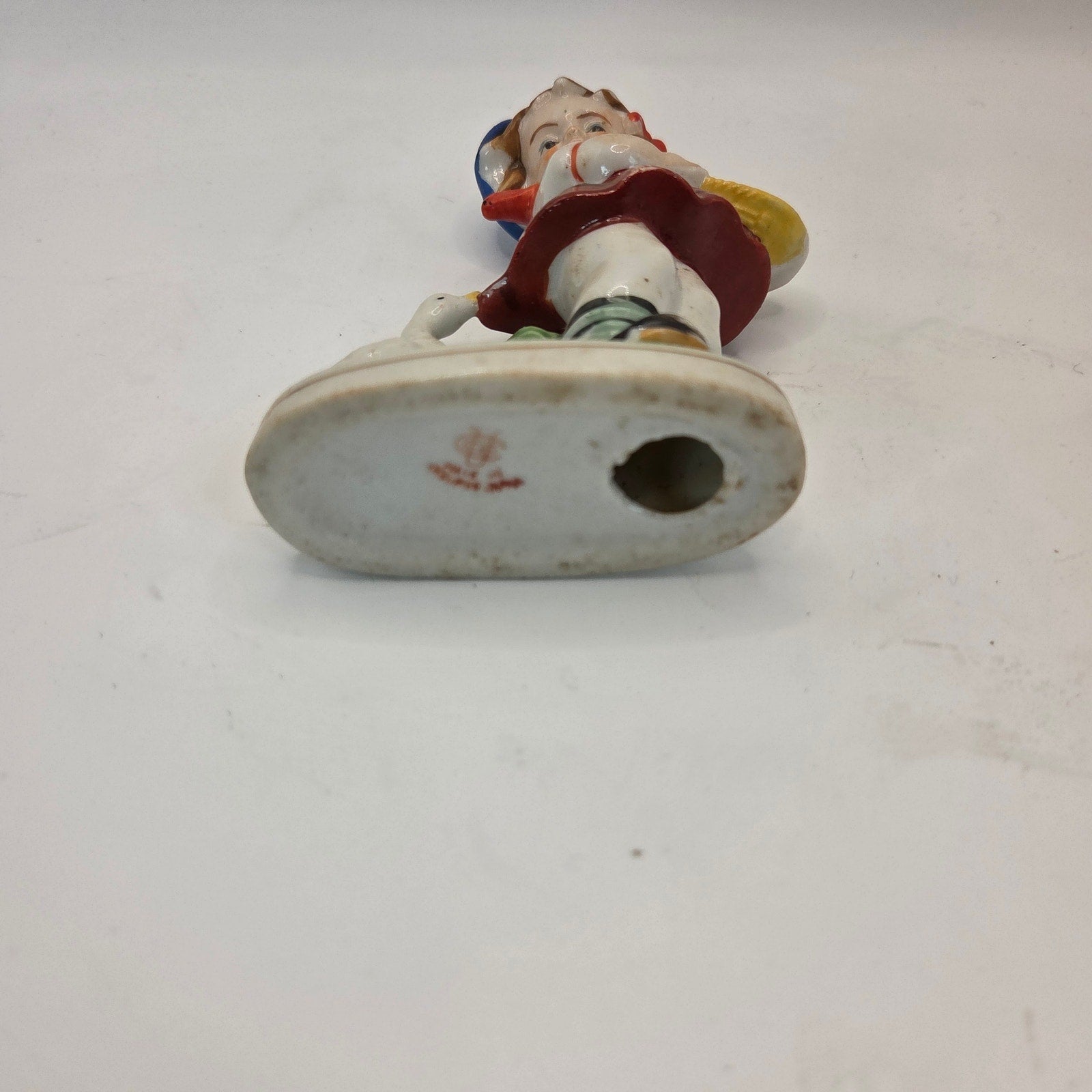 Occupied Japan Girl With Goose Figurine 4.5” Vintage Porcelain Painted