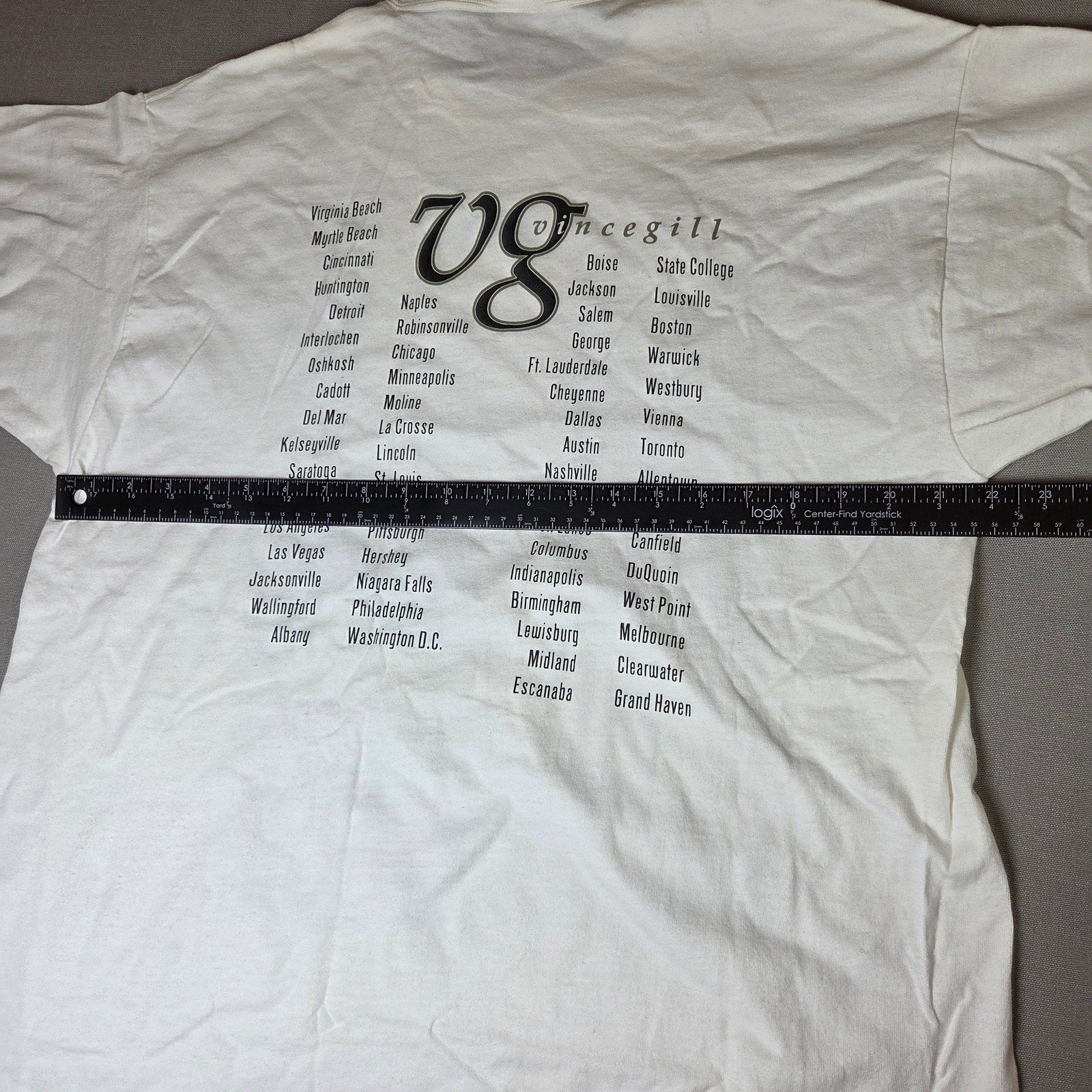 Vince Gill 1998 Tour T Shirt Vintage Country Music XL Fruit of the Loom