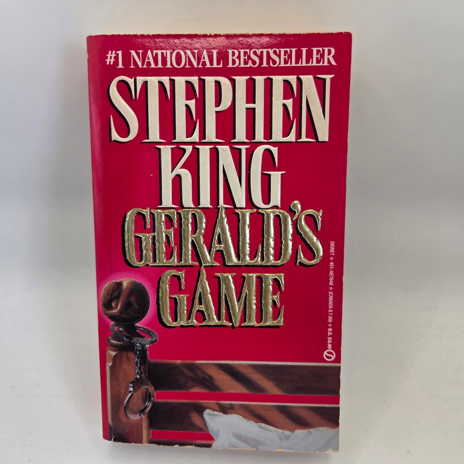 Stephen King Gerald's Game 1993 First Signet Printing Vintage Horror Paperback