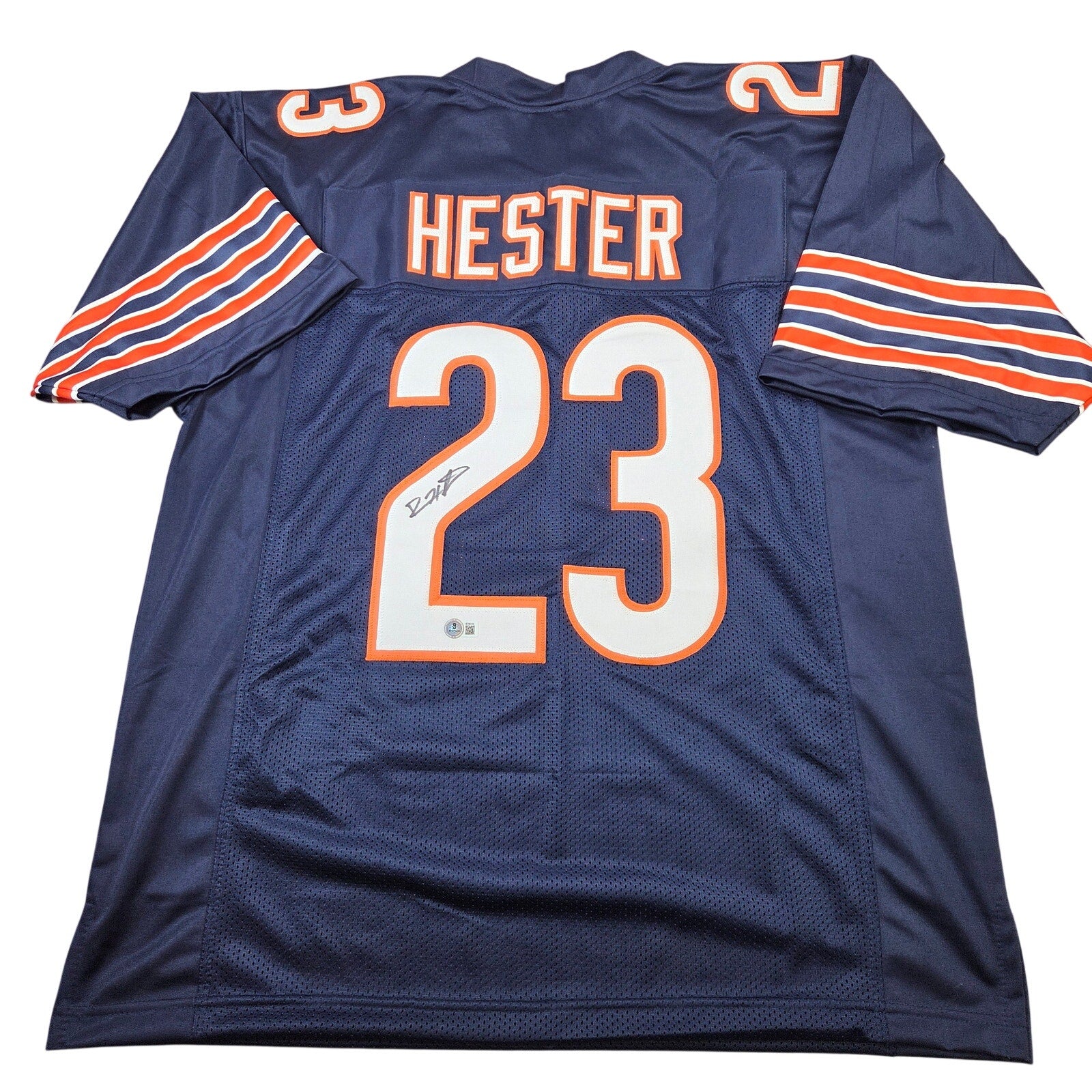 Devin Hester Signed Chicago Bears Custom XL Jersey BAS Beckett Certified