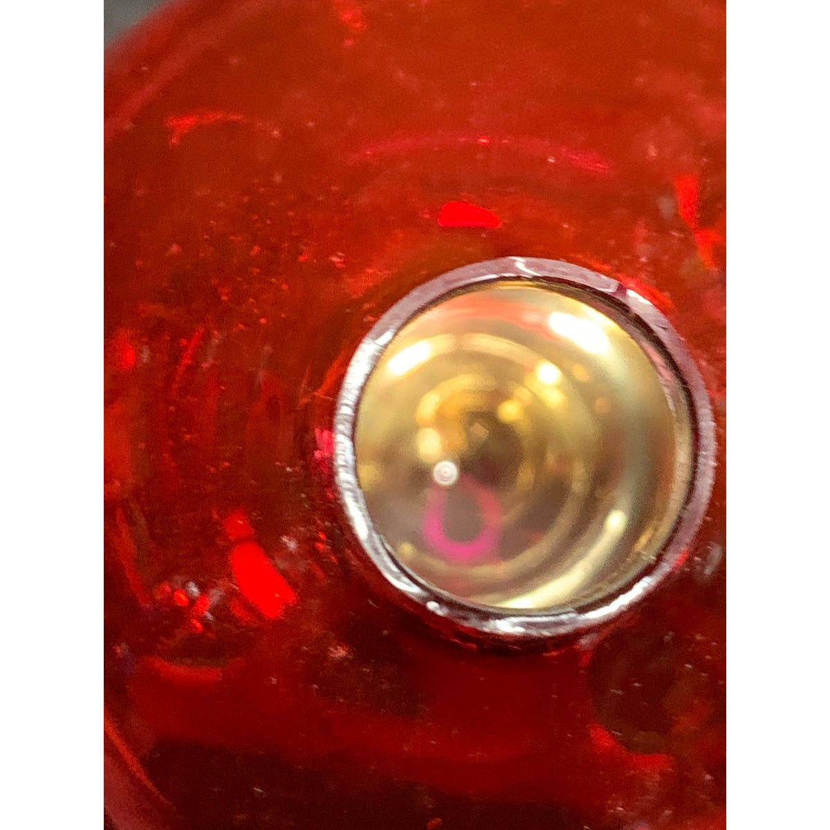 Vintage Red Glass Christmas Ball Ornaments Lot of 4 Rauch Made in USA MCM