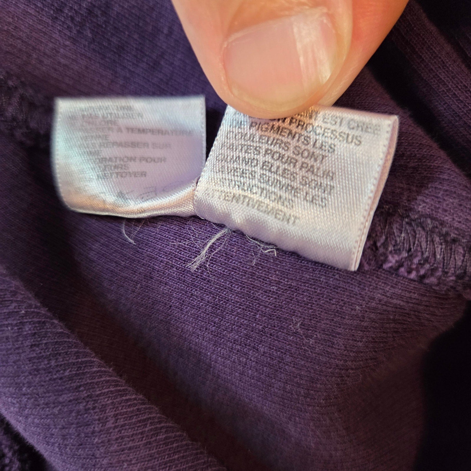 Tommy Bahama Relax 1/4 Zip Sweater XL Purple Cotton Pullover Casual