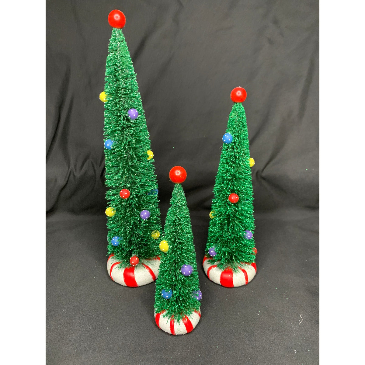 Dept 56 Peppermint Trees 56721 Village Accessories Set of 3 Original Box