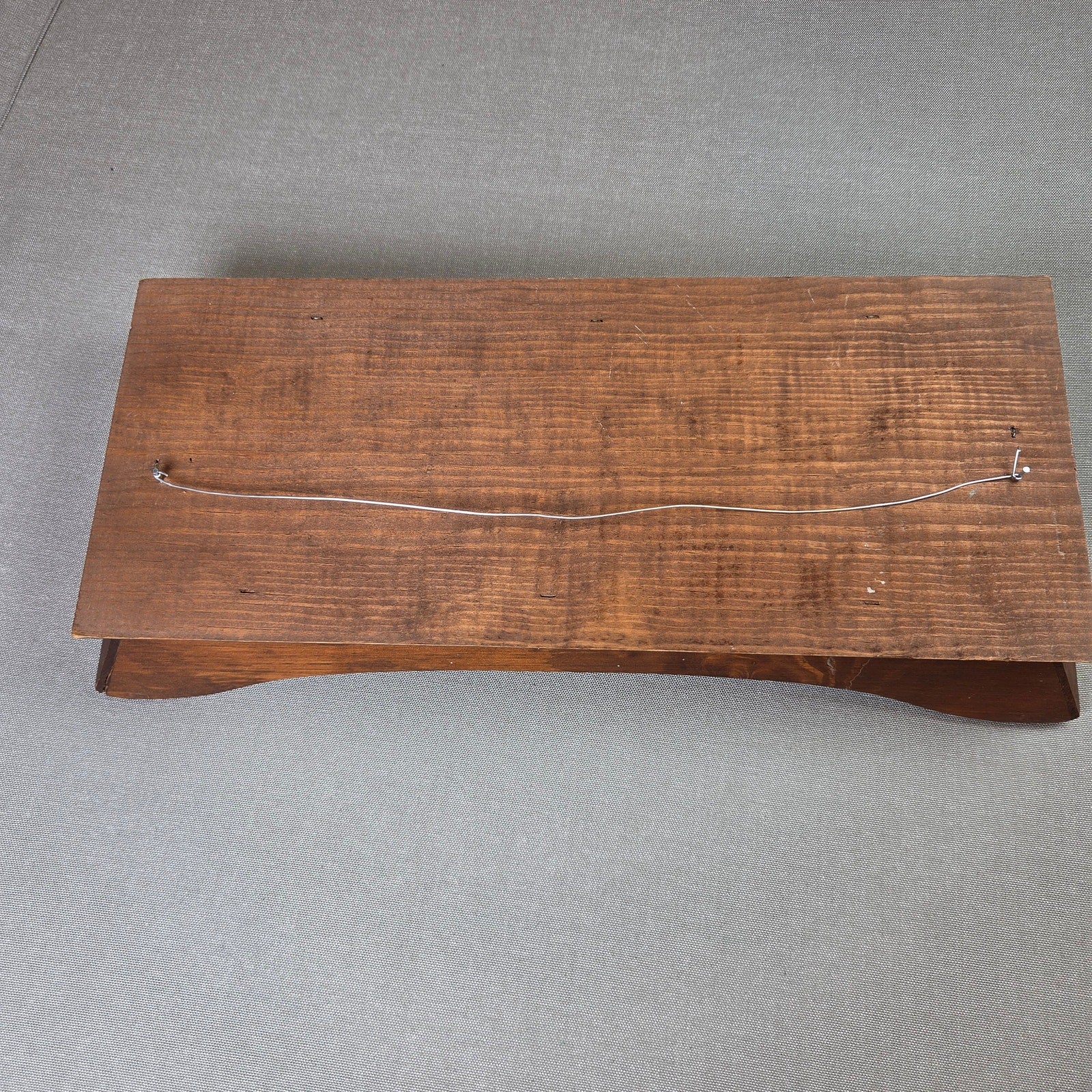 Vintage Wooden Bread Basket Tray Give Us This Day Our Daily Bread 18in