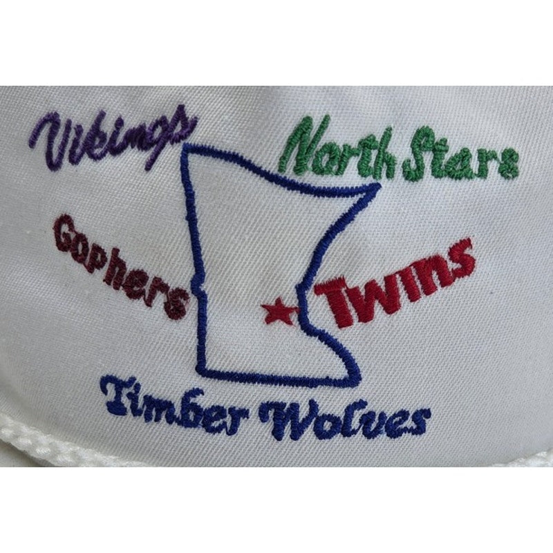 Vintage Minnesota Sports Teams Hat Twins Vikings Gophers Strapback USA Rope