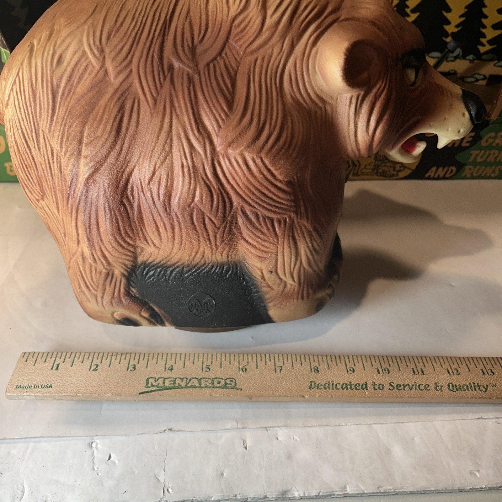 Vintage 1960s Marx Bop-A-Bear Toy G300 With Gun & Box – Incomplete, Untested