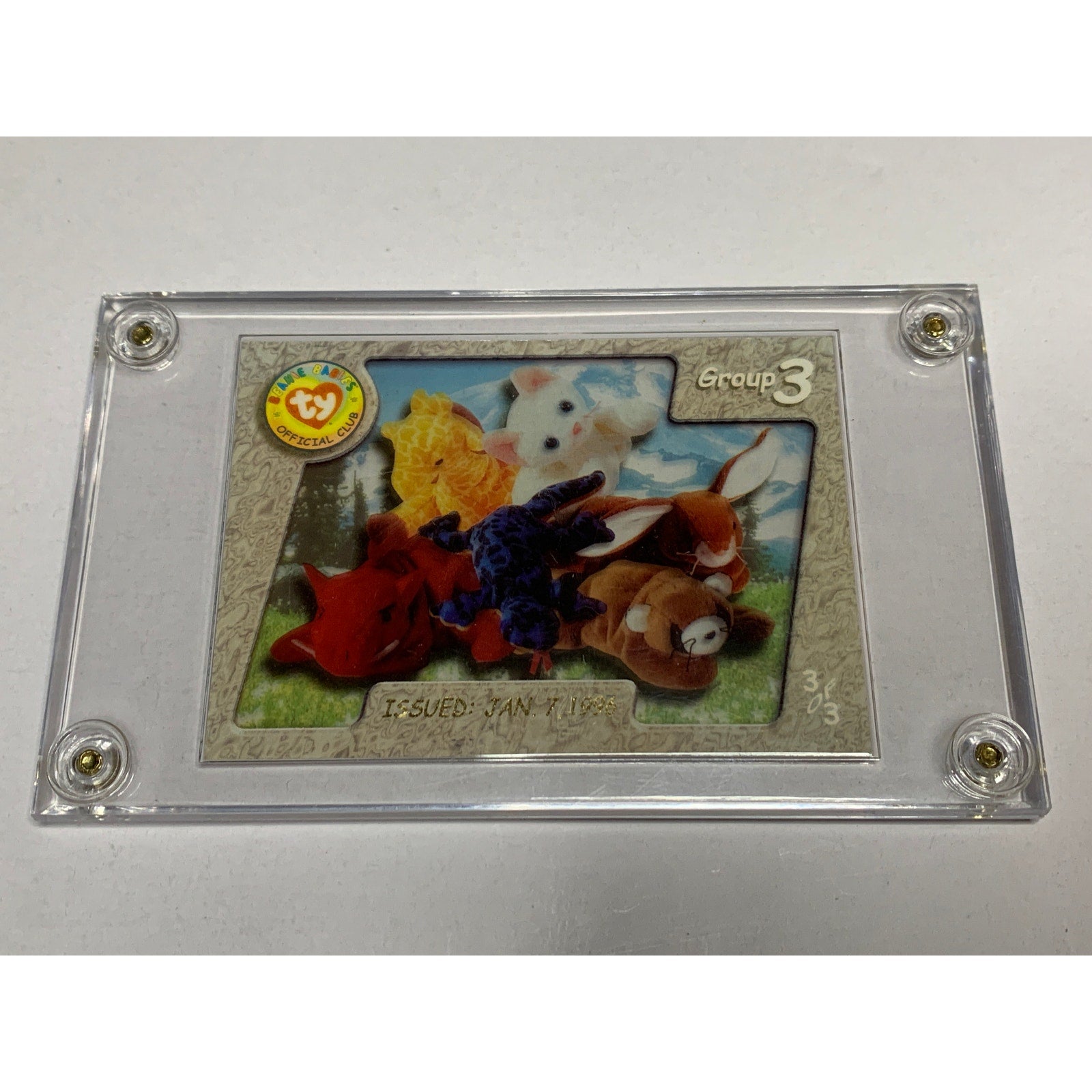 1996 Beanie Babies Official Club BBOC Series IV Case Toppers Group 3