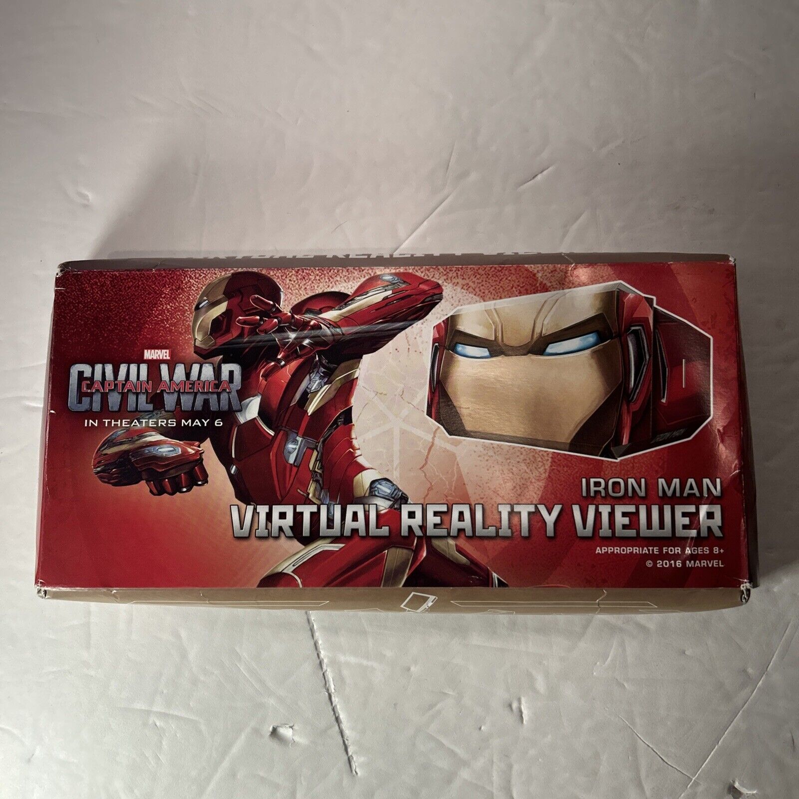 Lot of 5 Iron Man Items, Figure, Journal, Eraser, Photo Album and VR Viewer
