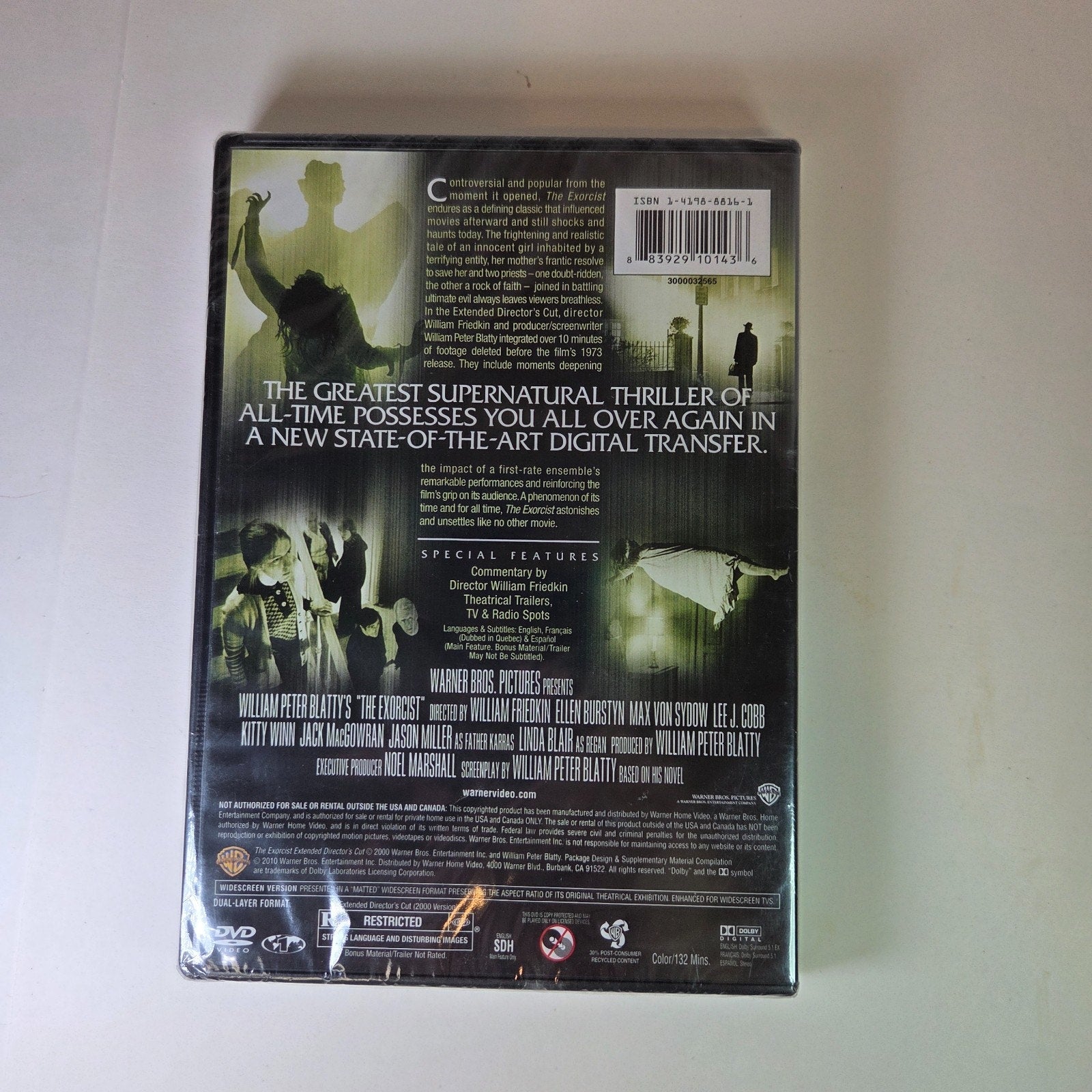 The Exorcist DVD Sealed Extended Director’s Cut Horror Classic Warner Bros NEW