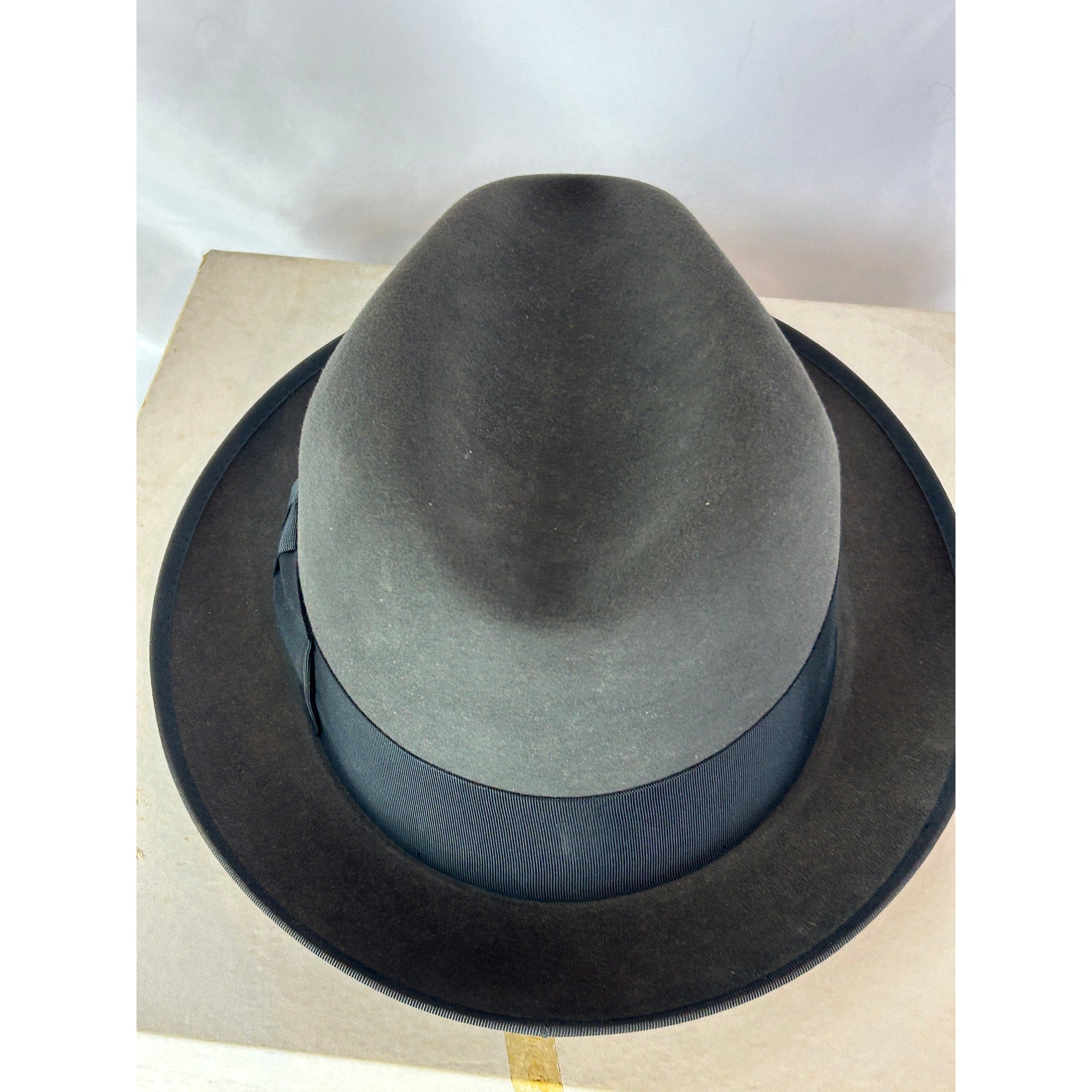 Vintage Beau Brummell Silver Beaver XXX Felt Hat Gray 7 1/8