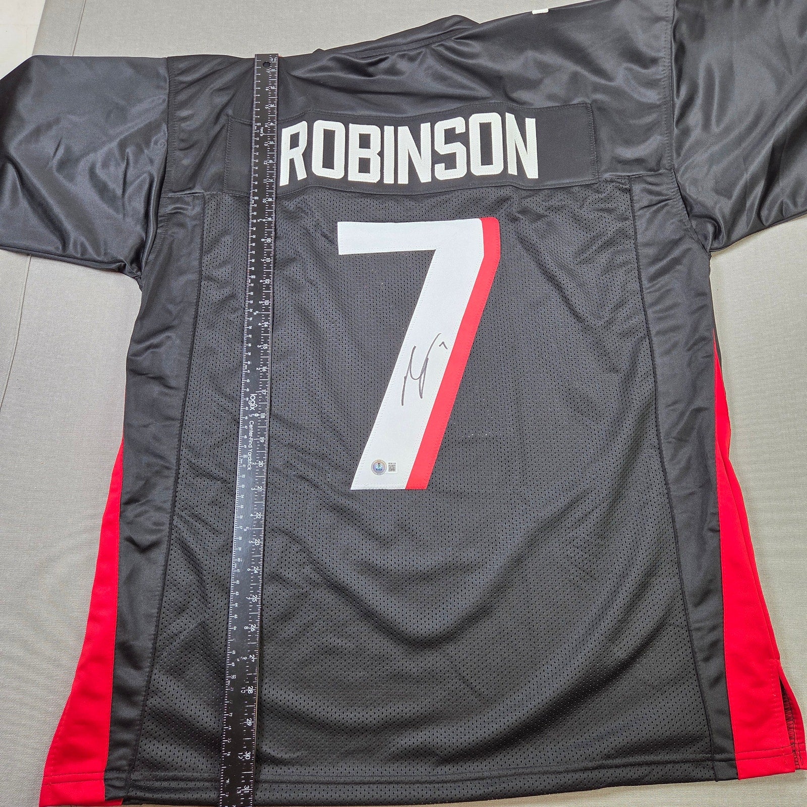 Bijan Robinson Signed Atlanta Falcons Custom Jersey BAS Witness Certified