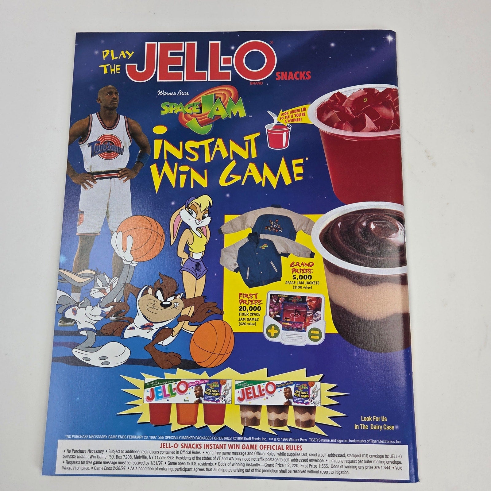 Sports Illustrated For Kids Space Jam Michael Jordan 1997 Newsstand Poster