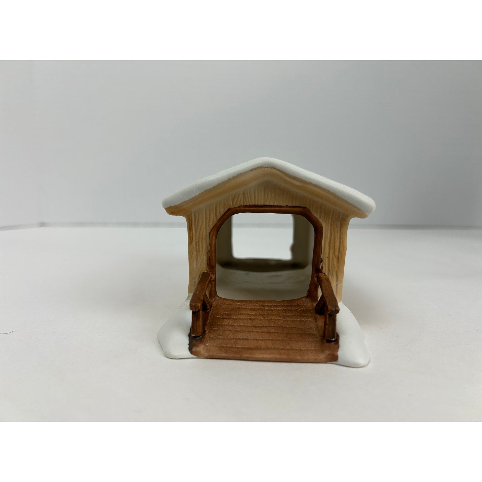Department 56 One Horse Open Sleigh Covered Wooden Bridge Minuteman lot