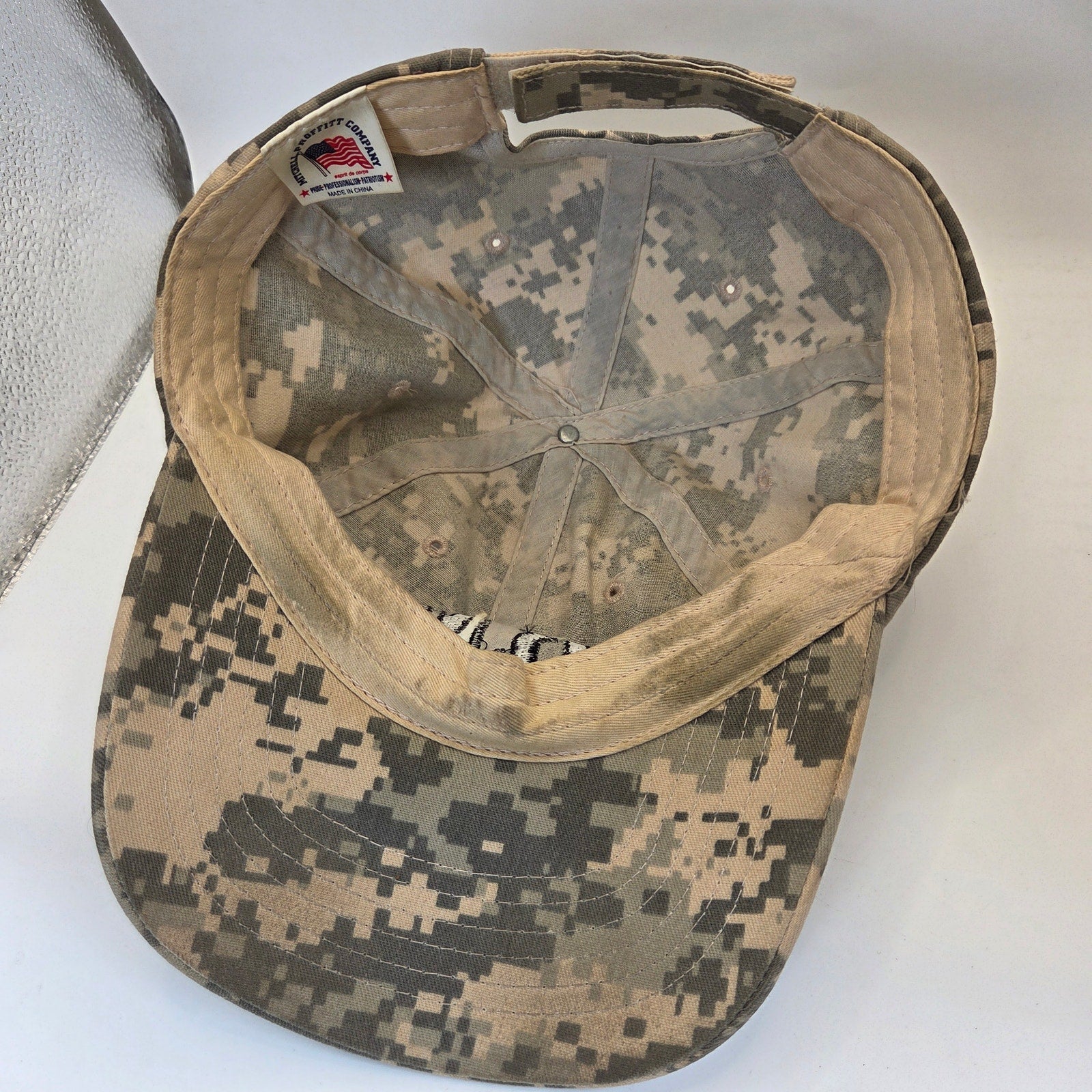 Mitchell Proffitt US Army Digital Camo Hat Adjustable Hook Loop Military Cap