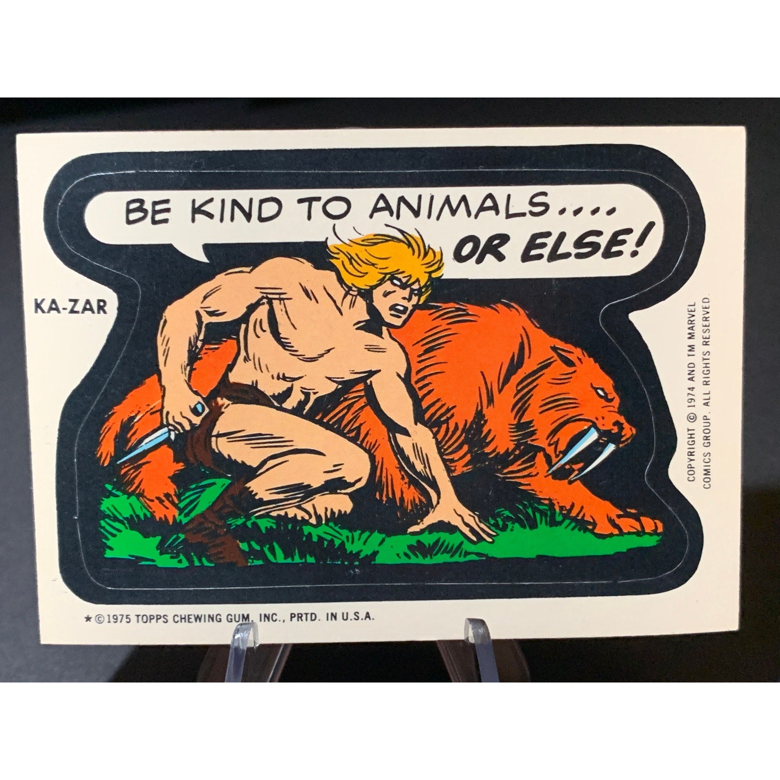 1975 Topps Marvel Comic Book Heroes Stickers Ka Zar Dr Strange Hawkeye