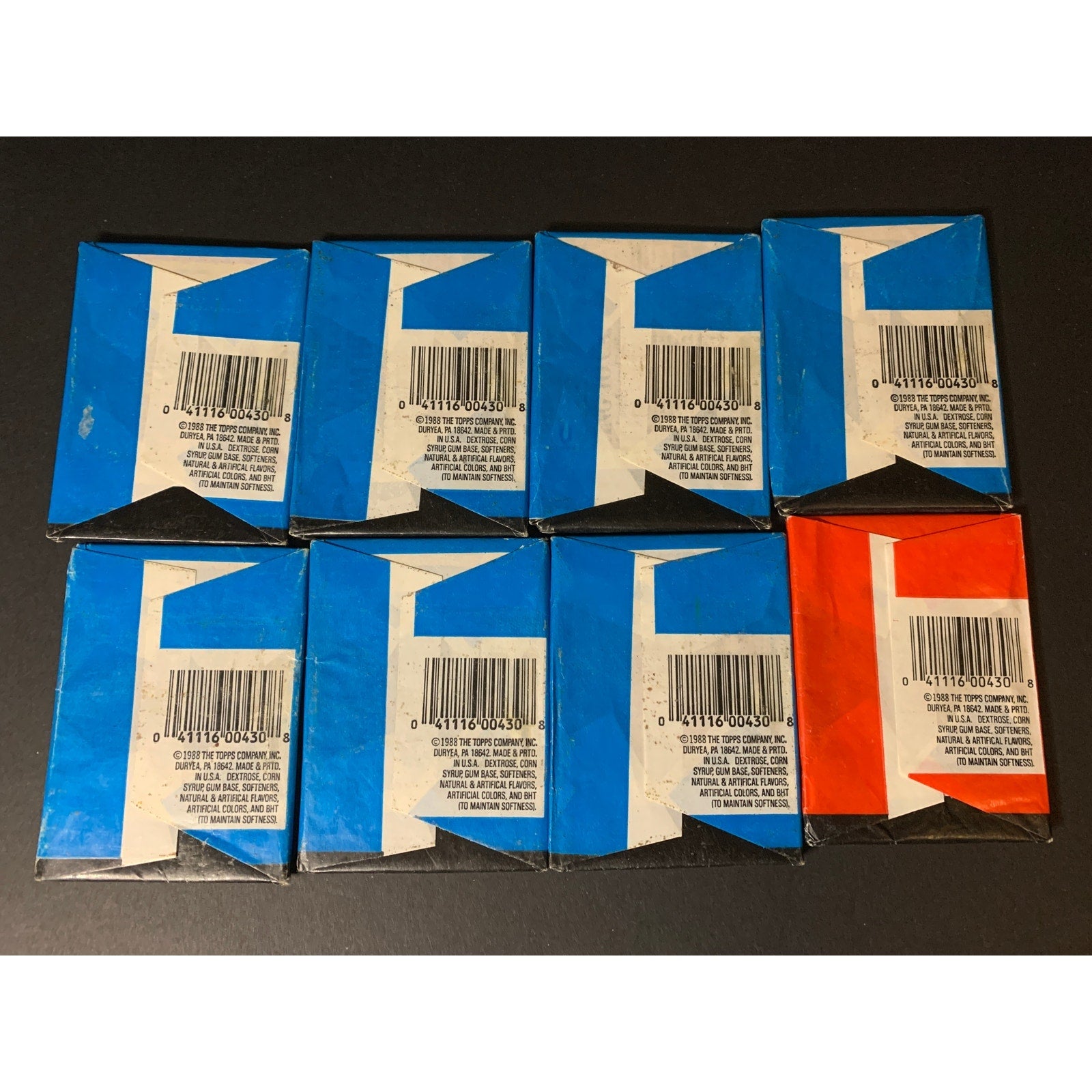 1988 Topps Dinosaurs Attack Sealed Trading Card Packs Lot of 8