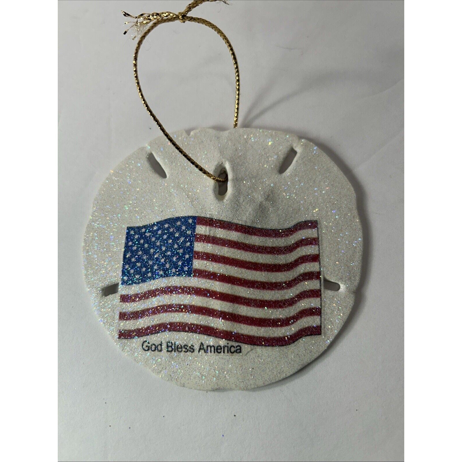 American Flag Sand Dollar Ornament