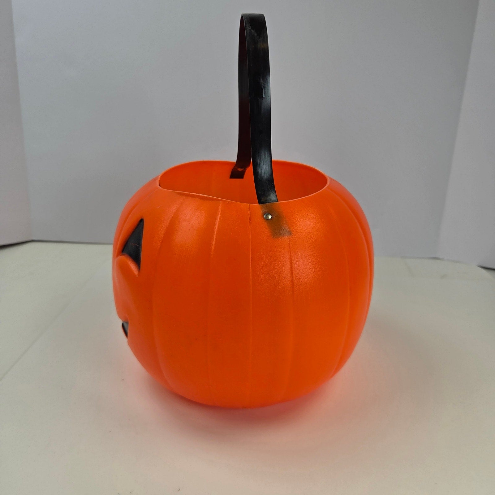 Vintage Empire Jack O Lantern Pumpkin Candy Bucket Trick Or Treat 7" Pail