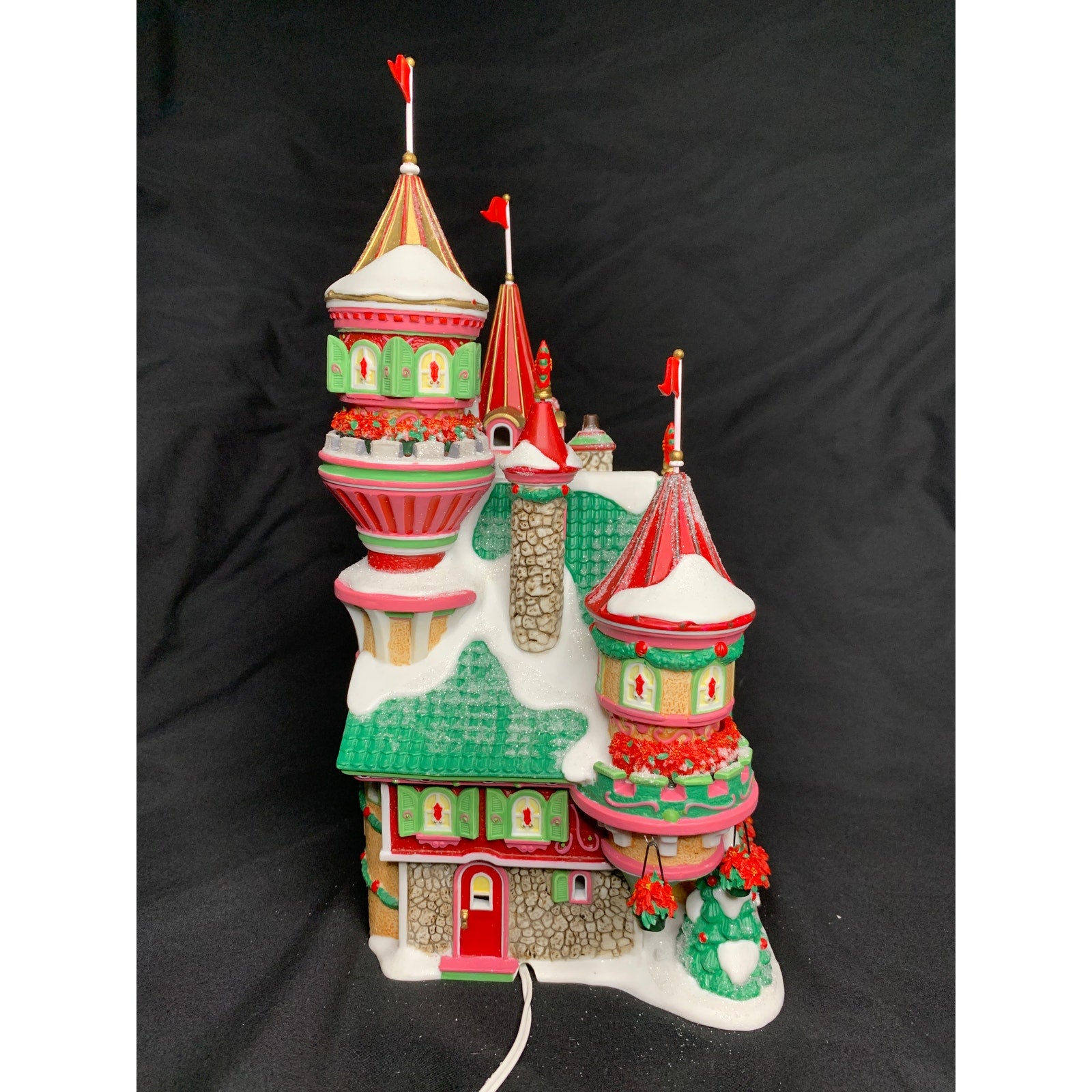 Department 56 Poinsettia Palace North Pole 56796 Limited Edition Lighted