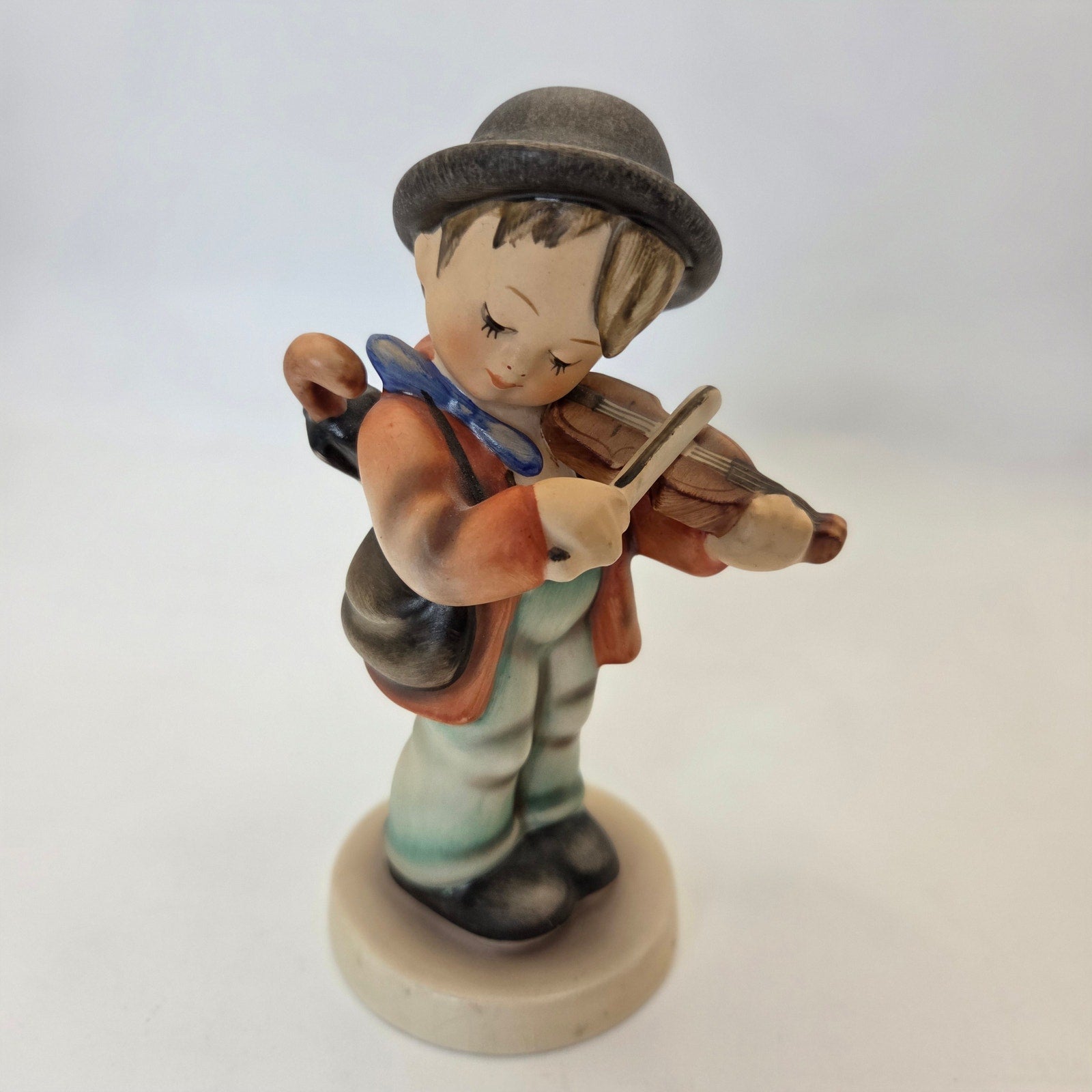 Goebel Hummel Little Fiddler Violin Boy Figurine W Germany Bee V 5in Vintage