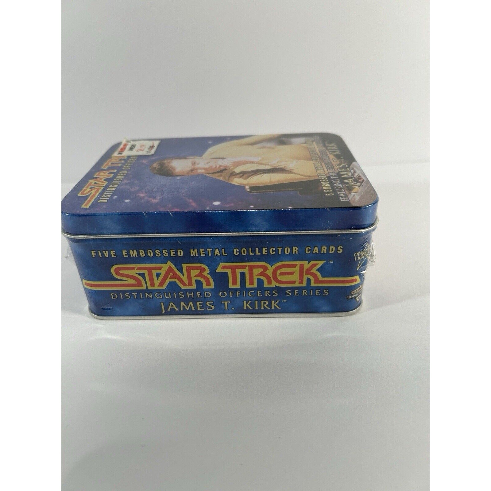 1997 Star Trek: James T. Kirk Collectable Metal Card Set Of 5 Embossed Cards ++