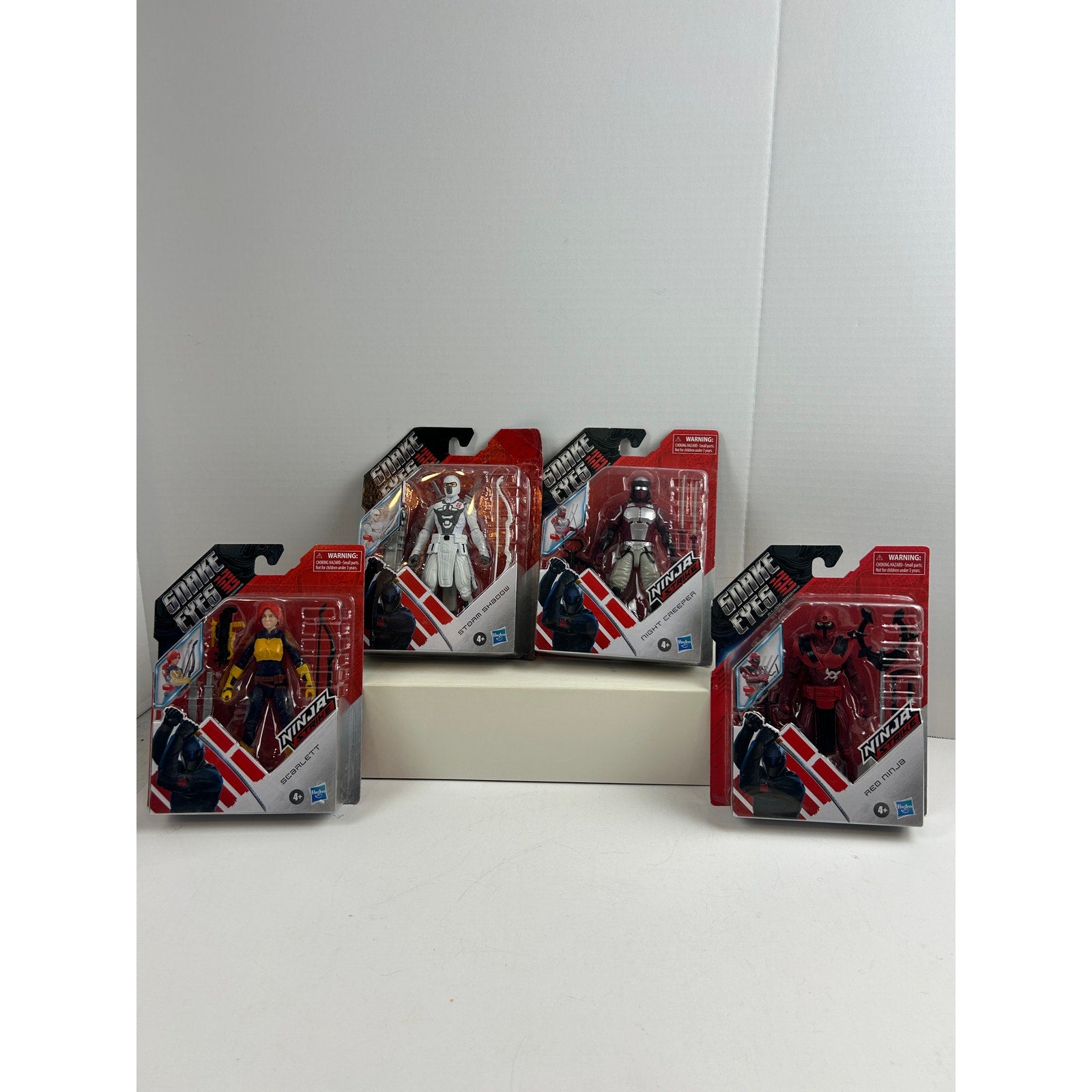 GI Joe Origins Ninja Strike Lot of 4 Storm Shadow Red Ninja Scarlett