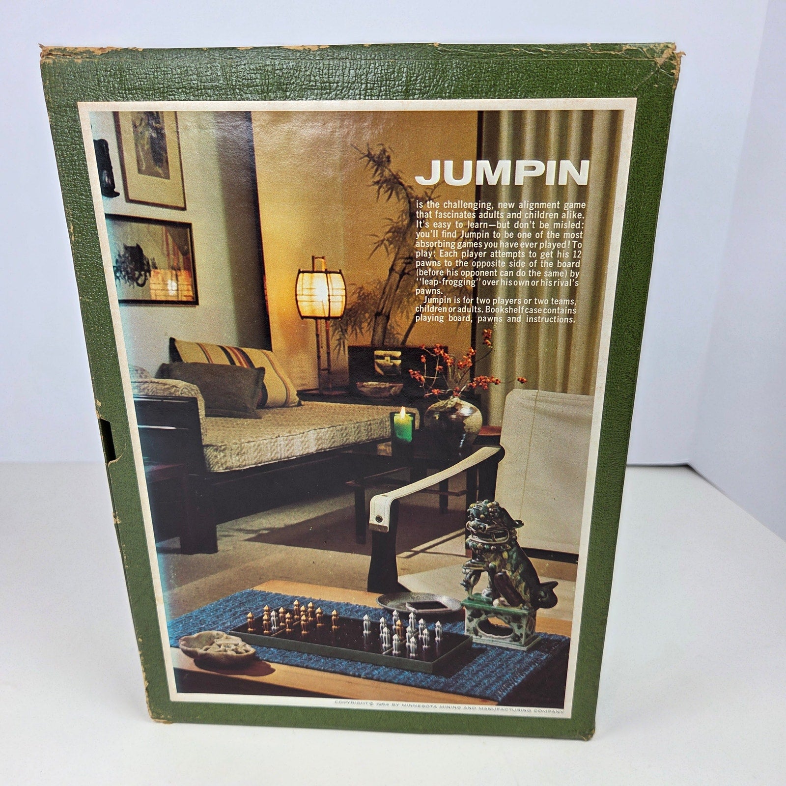 3M Jumpin Bookshelf Game 1964 Complete Strategy Board Game Metal Pawns