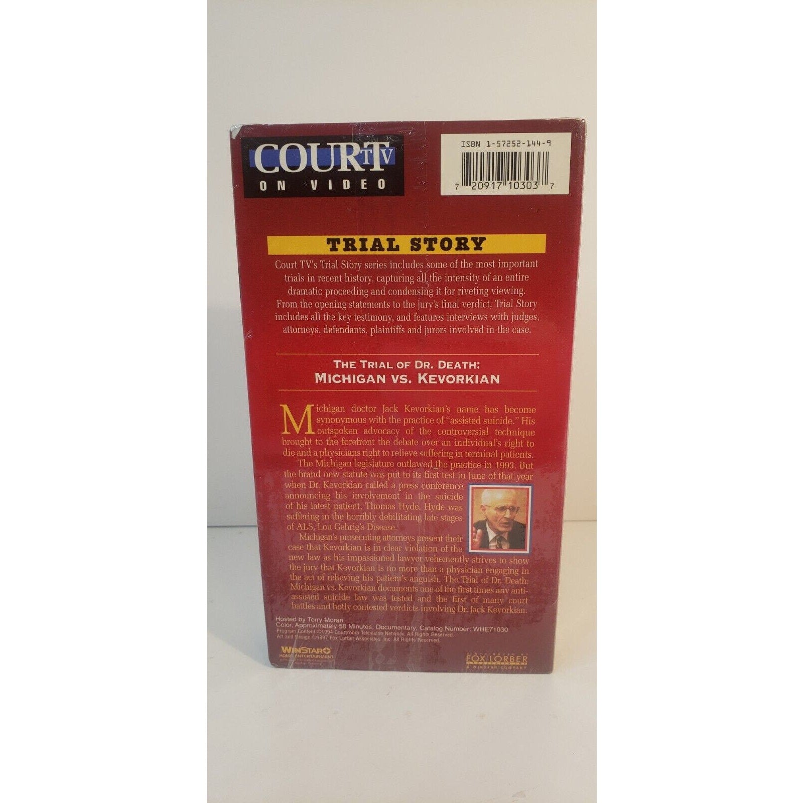 Court TV On Video The Trial of Dr. Death Michigan vs Kevorkian VHS NEW
