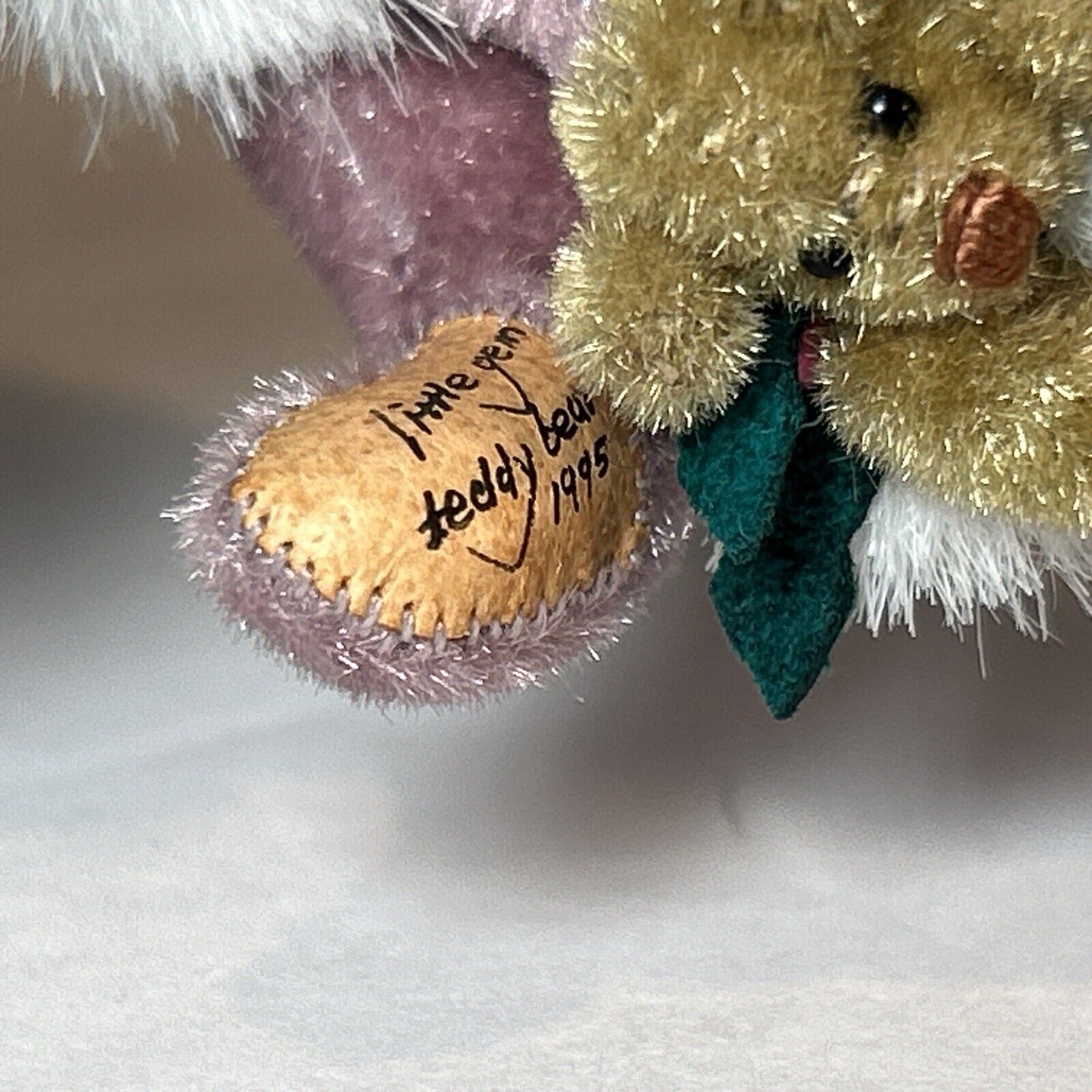 Little Gem Teddy Bear Alexandra 1995 Christmas Miniature Artist Doll 3"