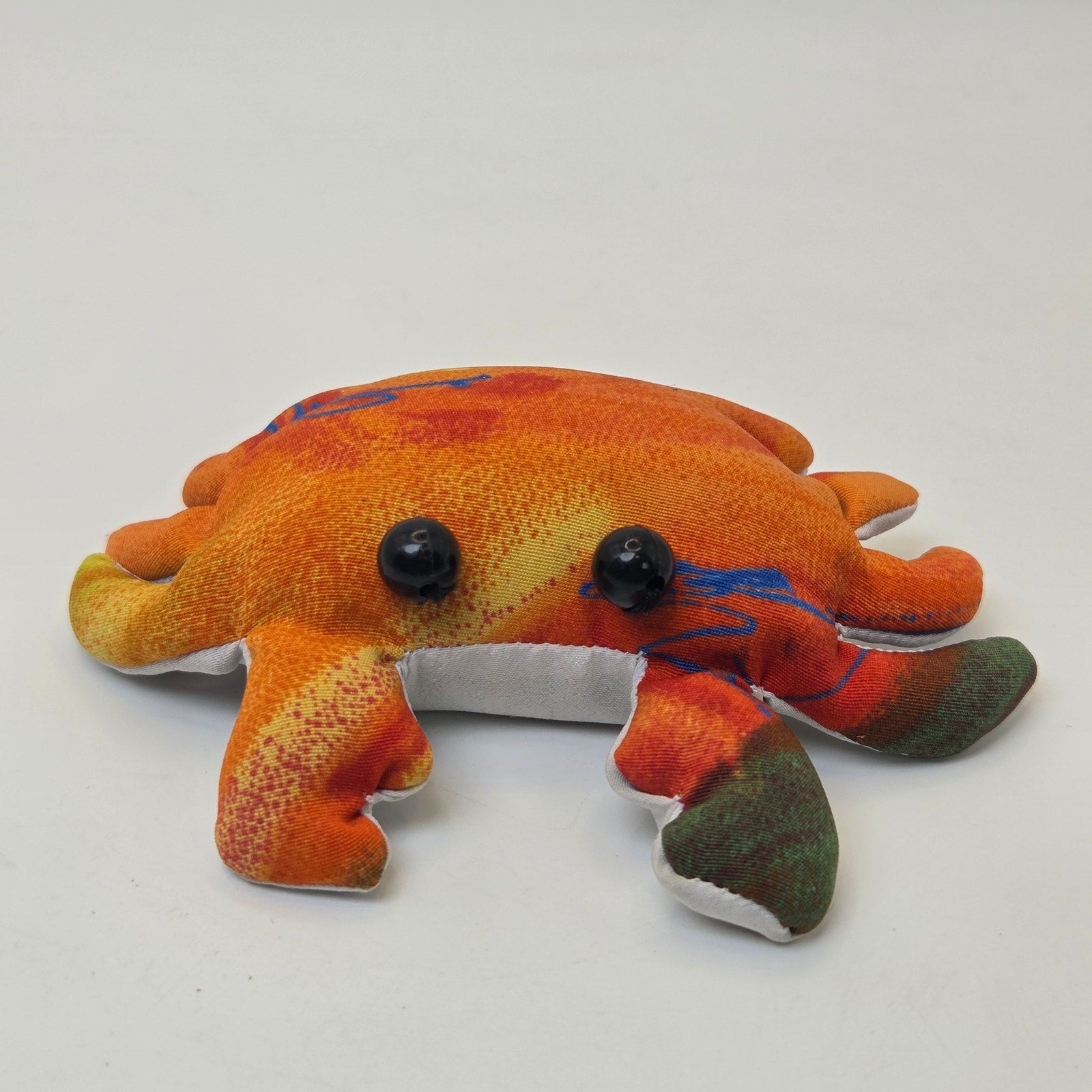 Sand Filled Plush Crab Small Weighted Novelty Toy Made in Thailand