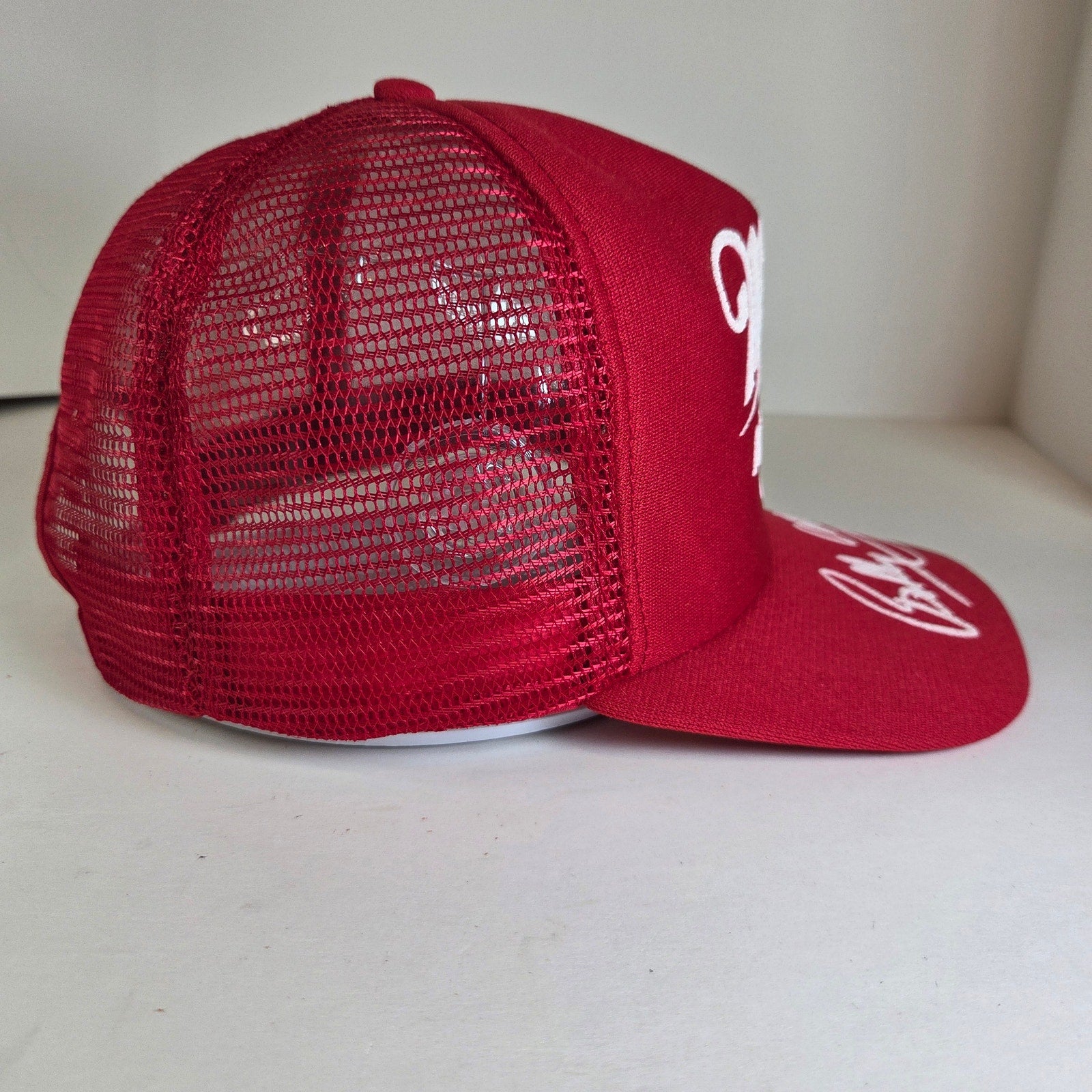 Vintage 1980s Miller American Racing Trucker Hat Bobby Allison Stylemaster USA
