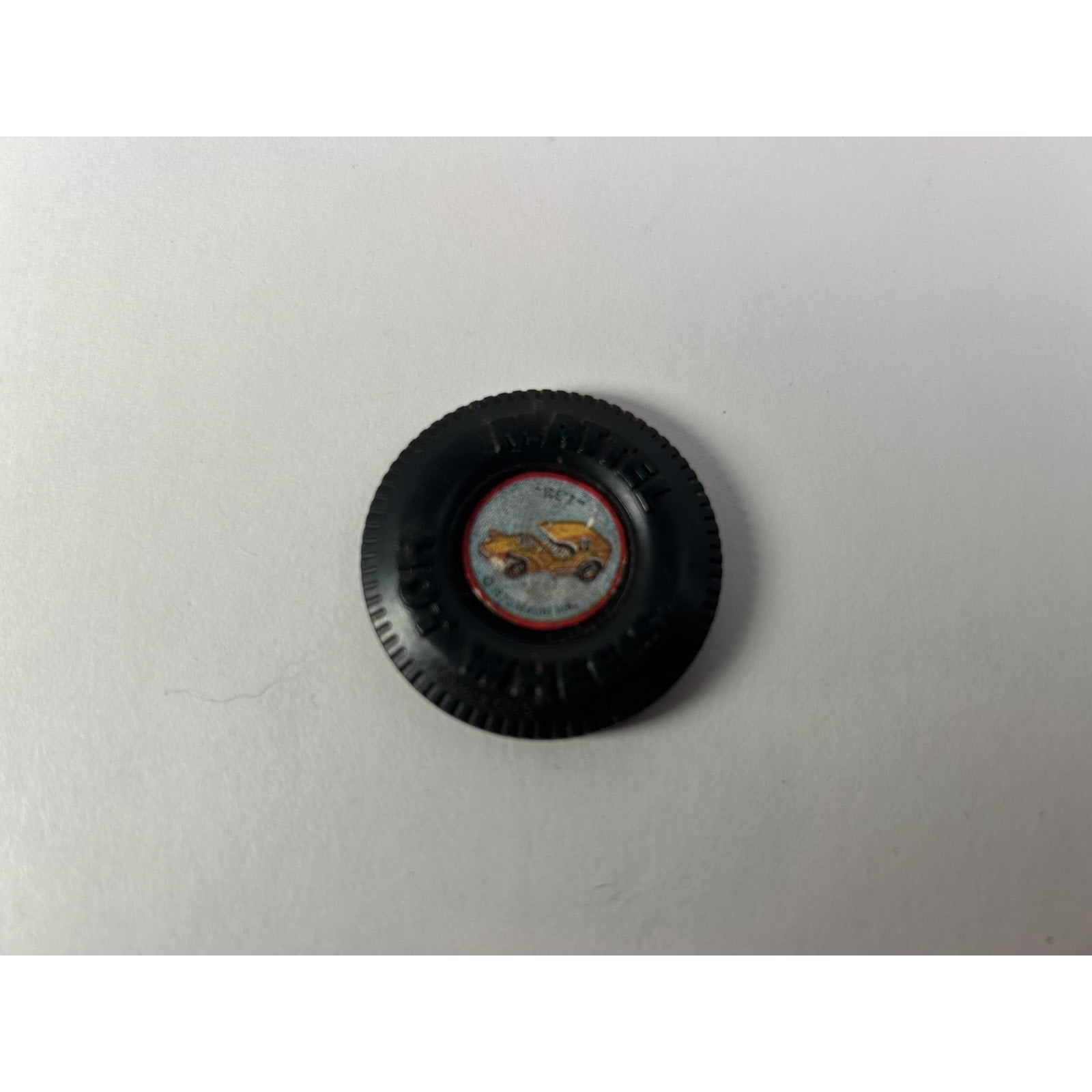 Vintage Hot Yellow 1969 Wheels Redline Ice T Diecast Car Hong Kong W/Button