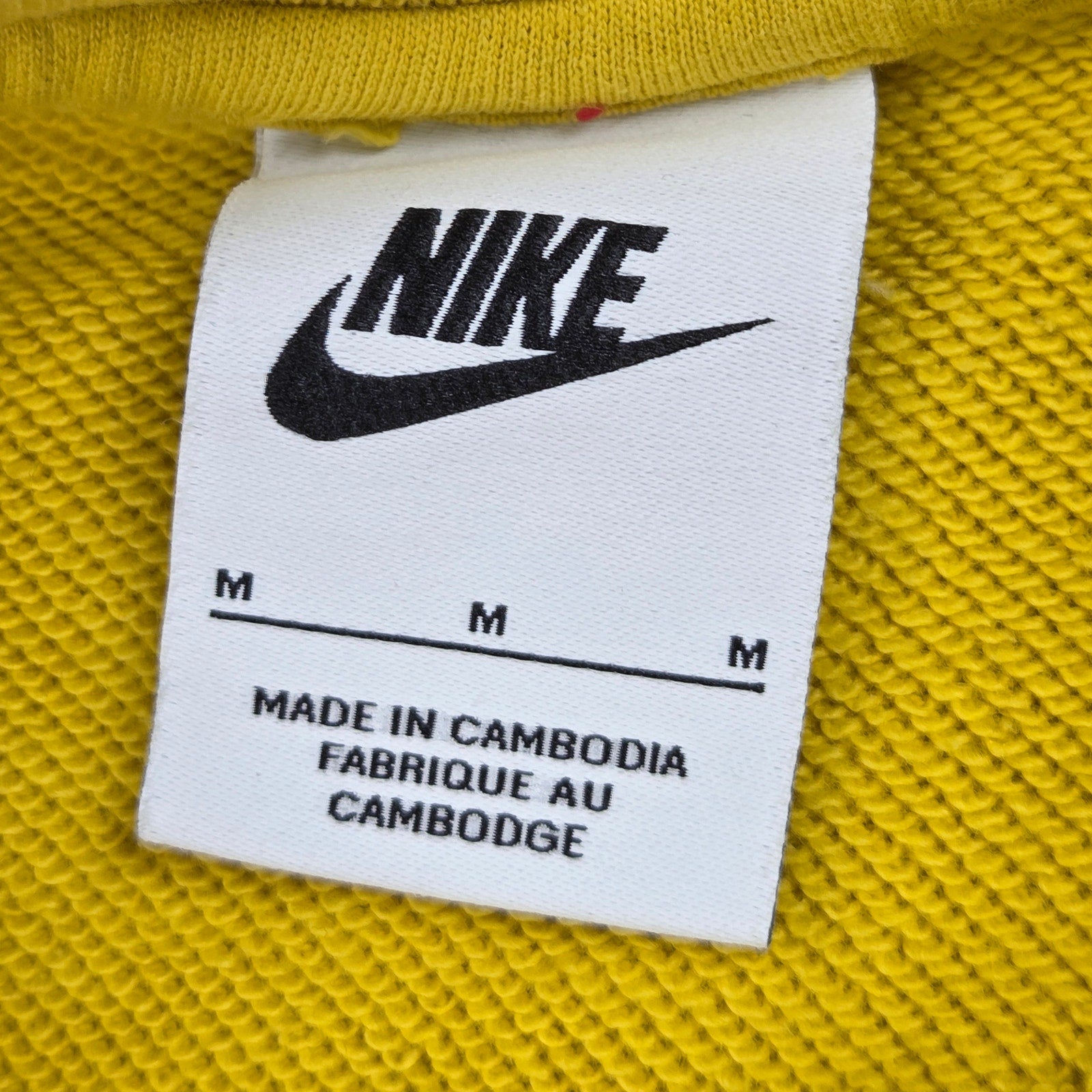 Nike Sportswear Sport Essentials+ All Over Logo Long Sleeve Shirt M Yellow