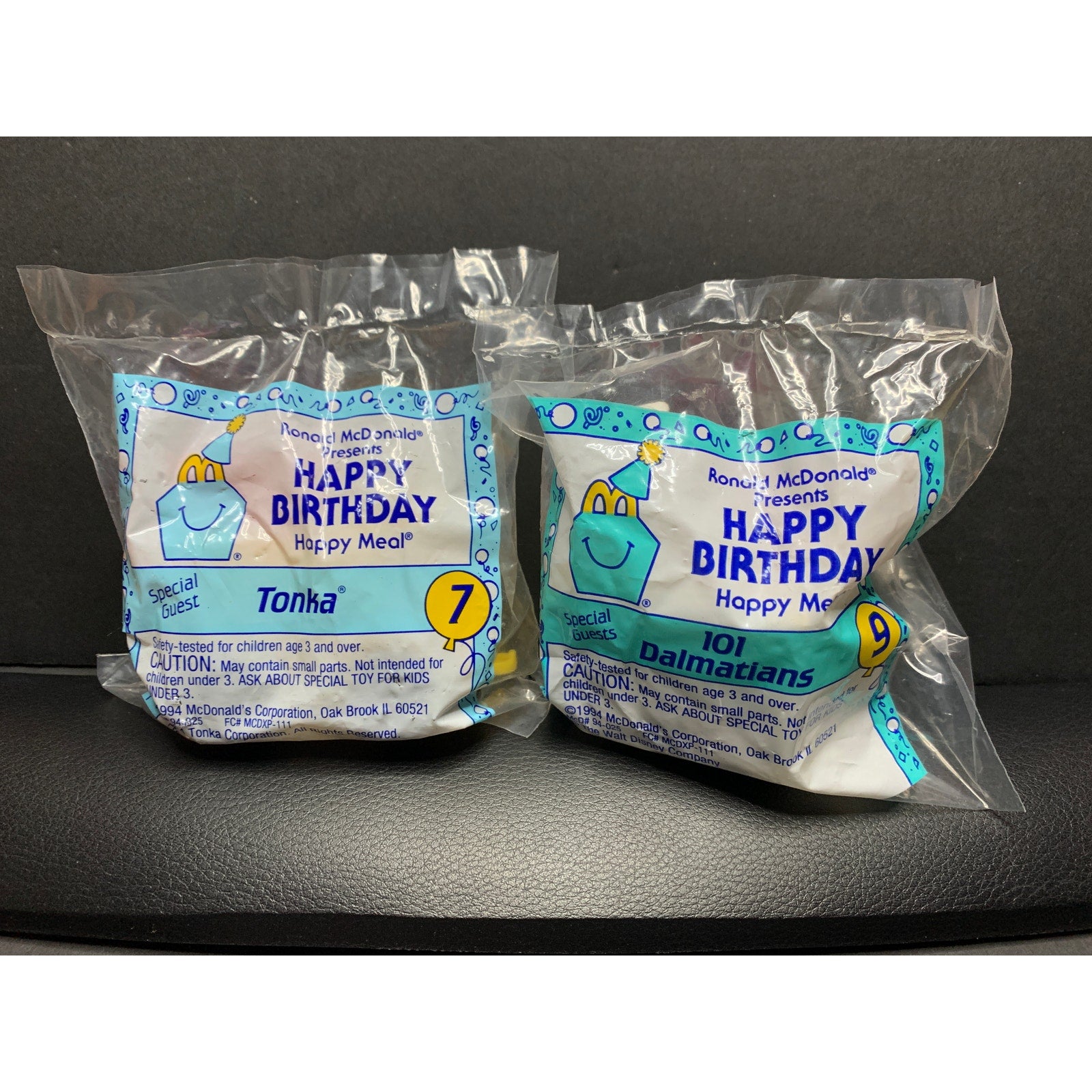 1994 McDonalds Happy Birthday Happy Meal 2 Complete Sets Toys Bags Boxes Lot