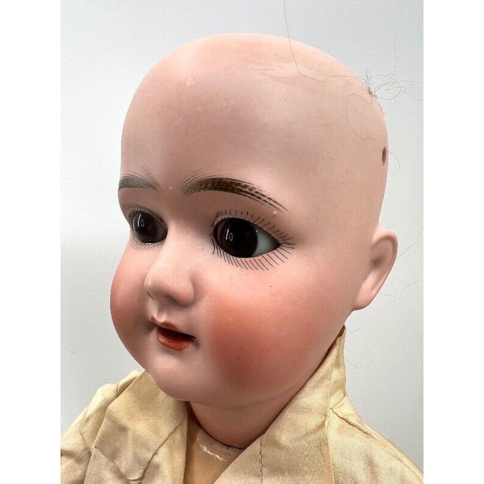 Antique 1909 S&H 1909 Bisque Head Doll 19.5" Open Mouth Compo Body Germany