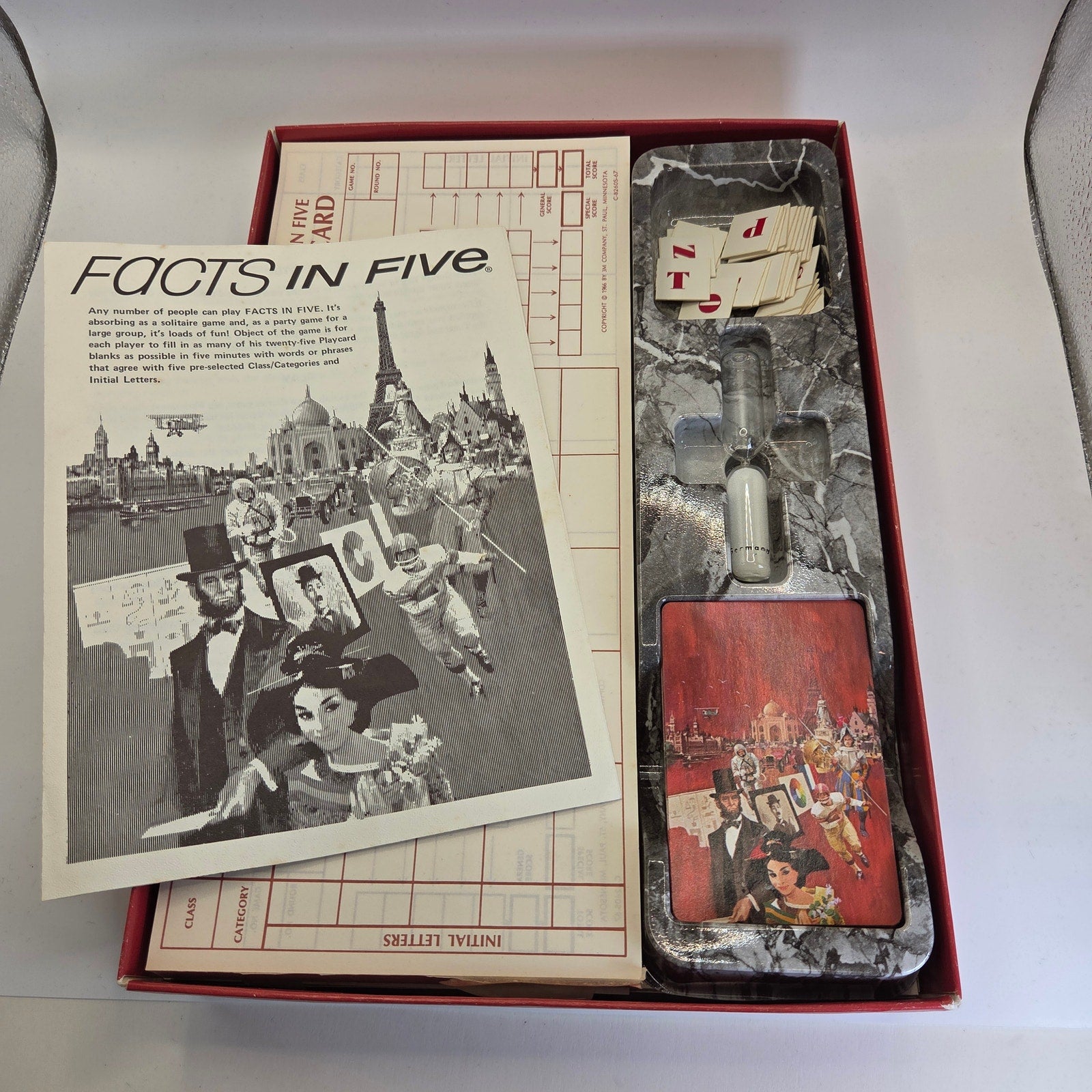 Vintage 1967 3M Facts in Five Board Game Complete – The Game of Knowledge