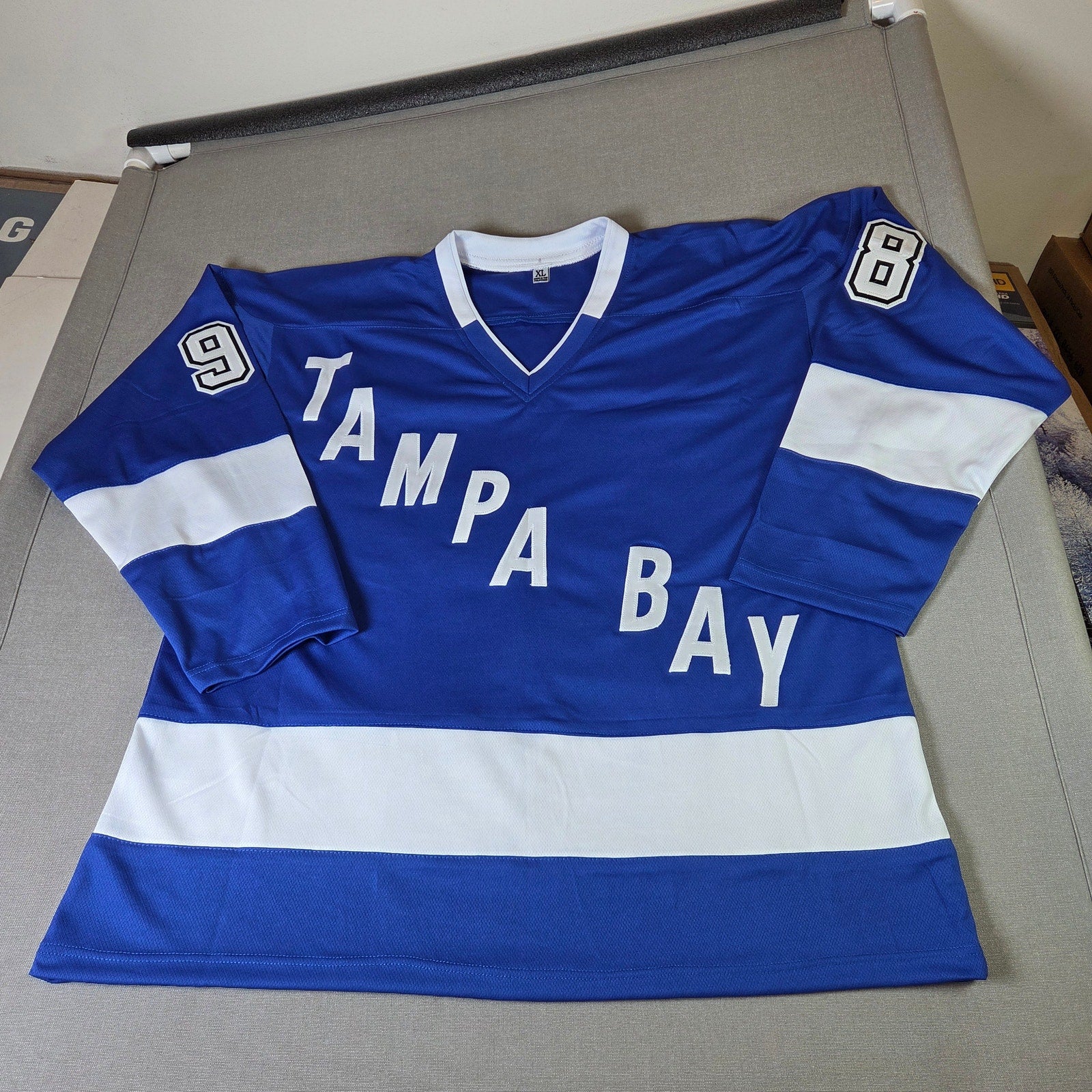 Mikhail Sergachev Autographed Lightning Custom Jersey XL JSA 2X SC Champ