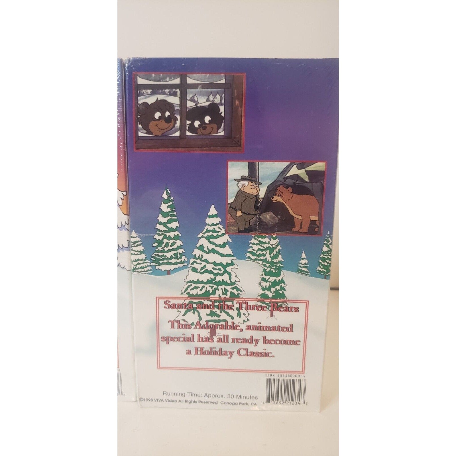 Christmas Kids VHS Lot of 3 - Christmas Train, Santa & 3 Bears, Rudolph NEW