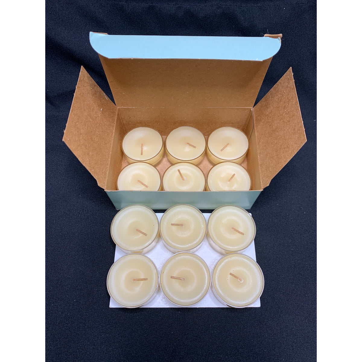 PartyLite Almond Biscotti Tealight Candles V04164 Full Box 12 Retired Scent