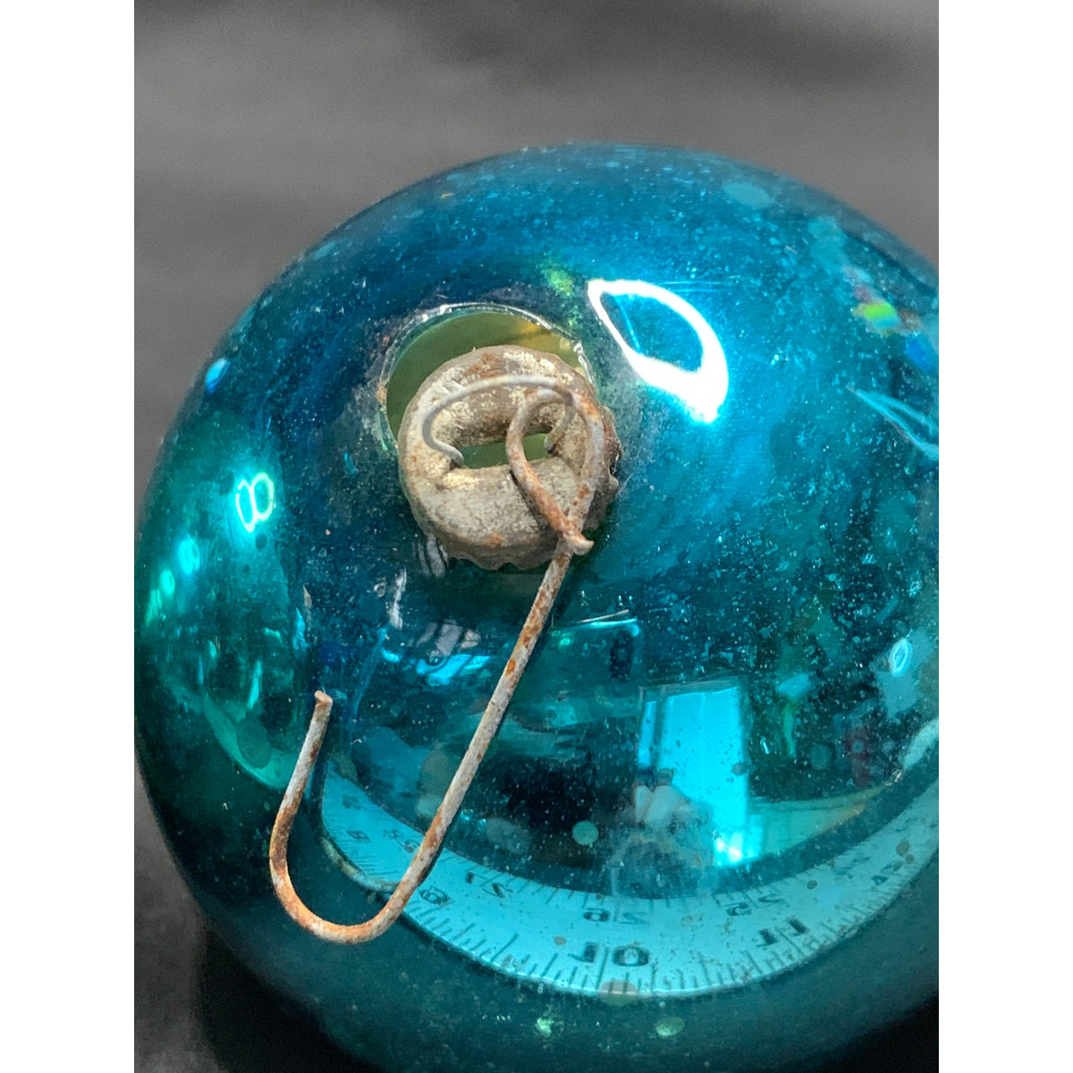 Vintage Shiny Brite Glass Christmas Ornaments Lot Red Green Blue Silver USA