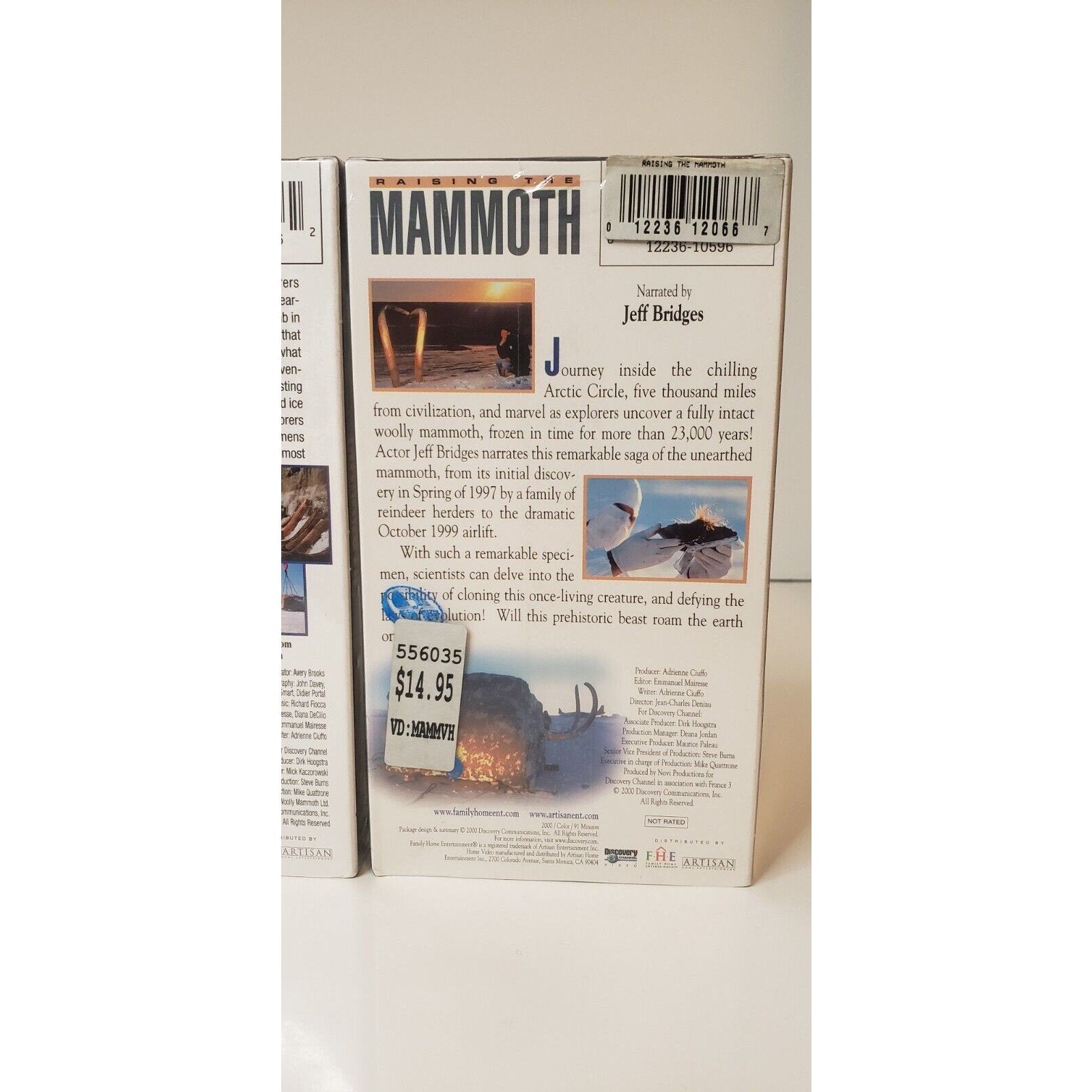 Discovery Channel Mammoth VHS New Sealed Lot of 2